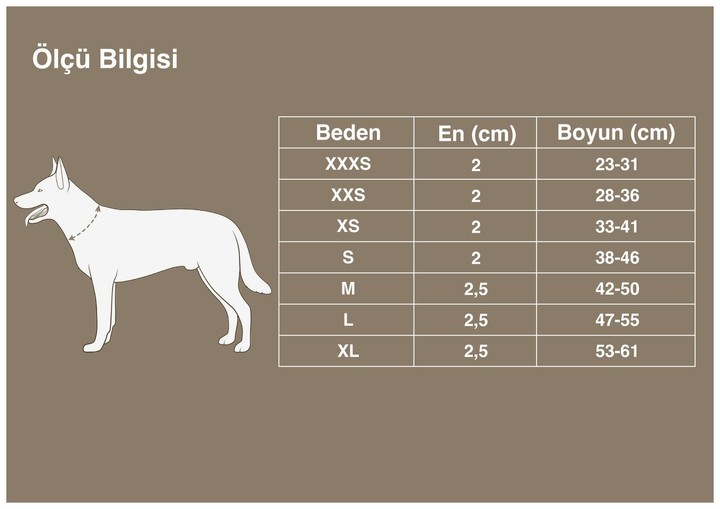 DuraPup Siyah Köpek Boyun Tasması