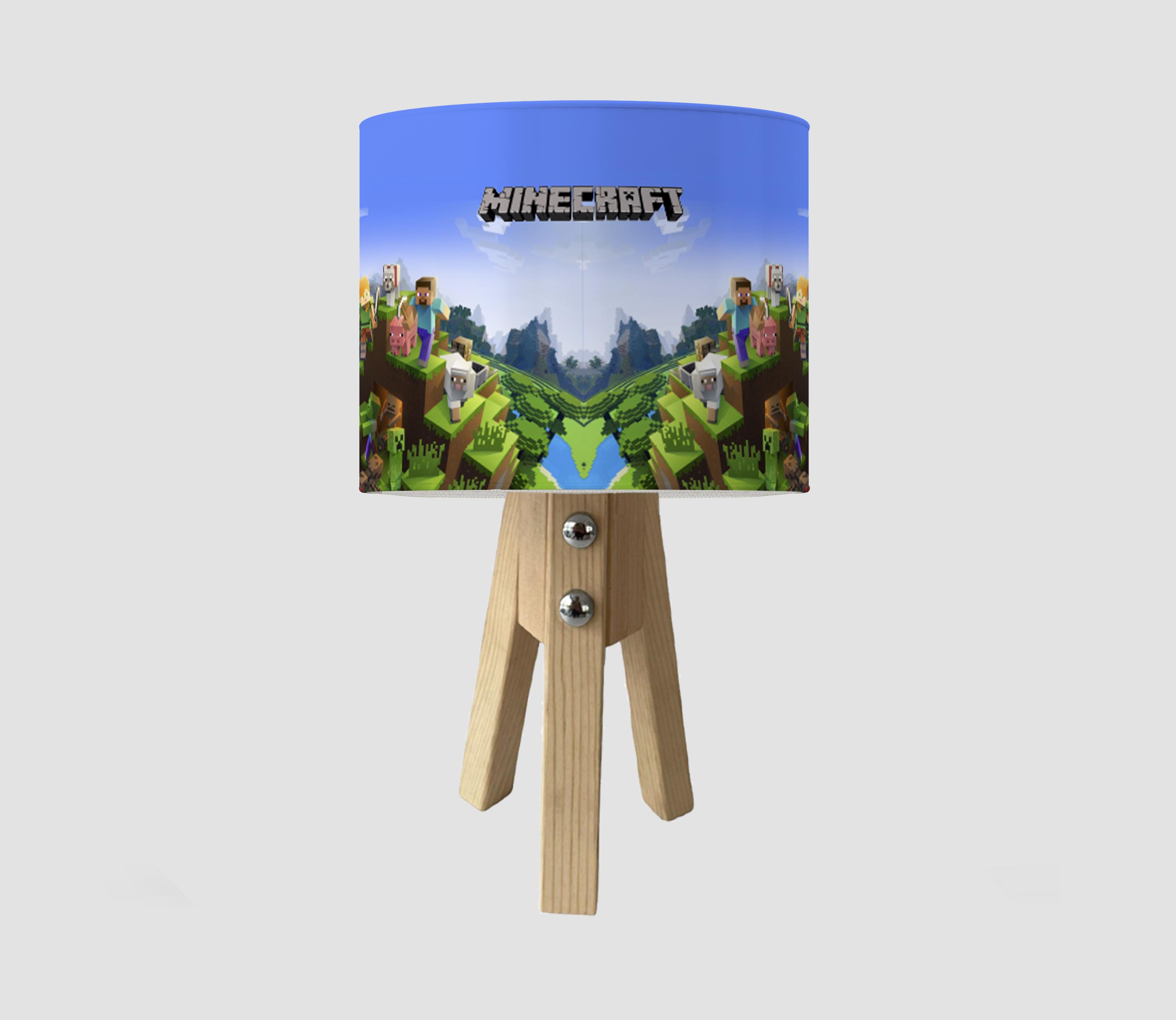Minecraft Çocuk Odası Abajur