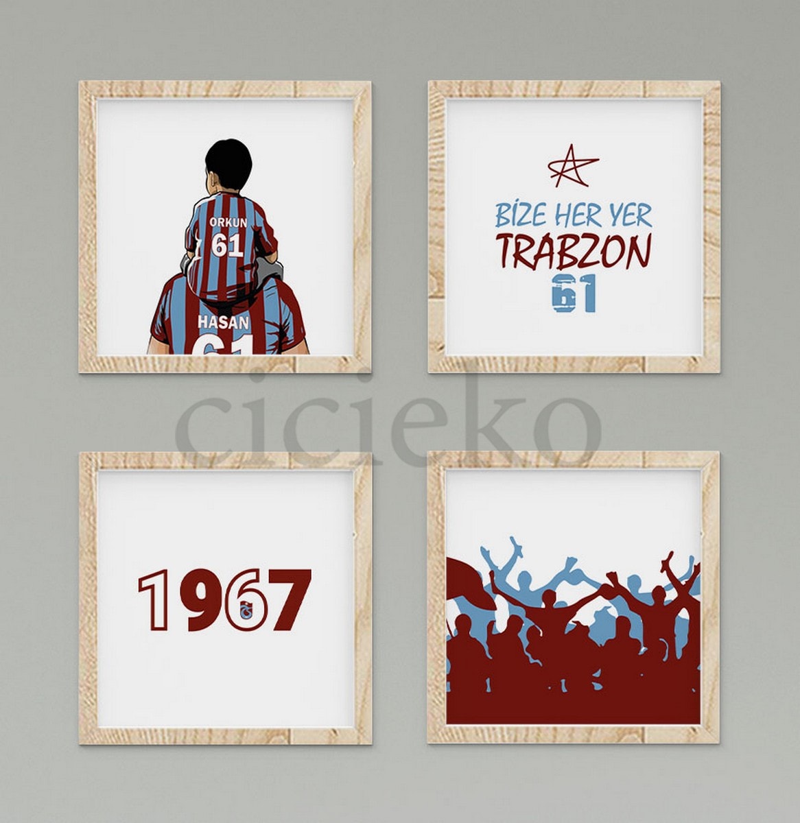 Trabzonspor Taraftar Duvar Tablo