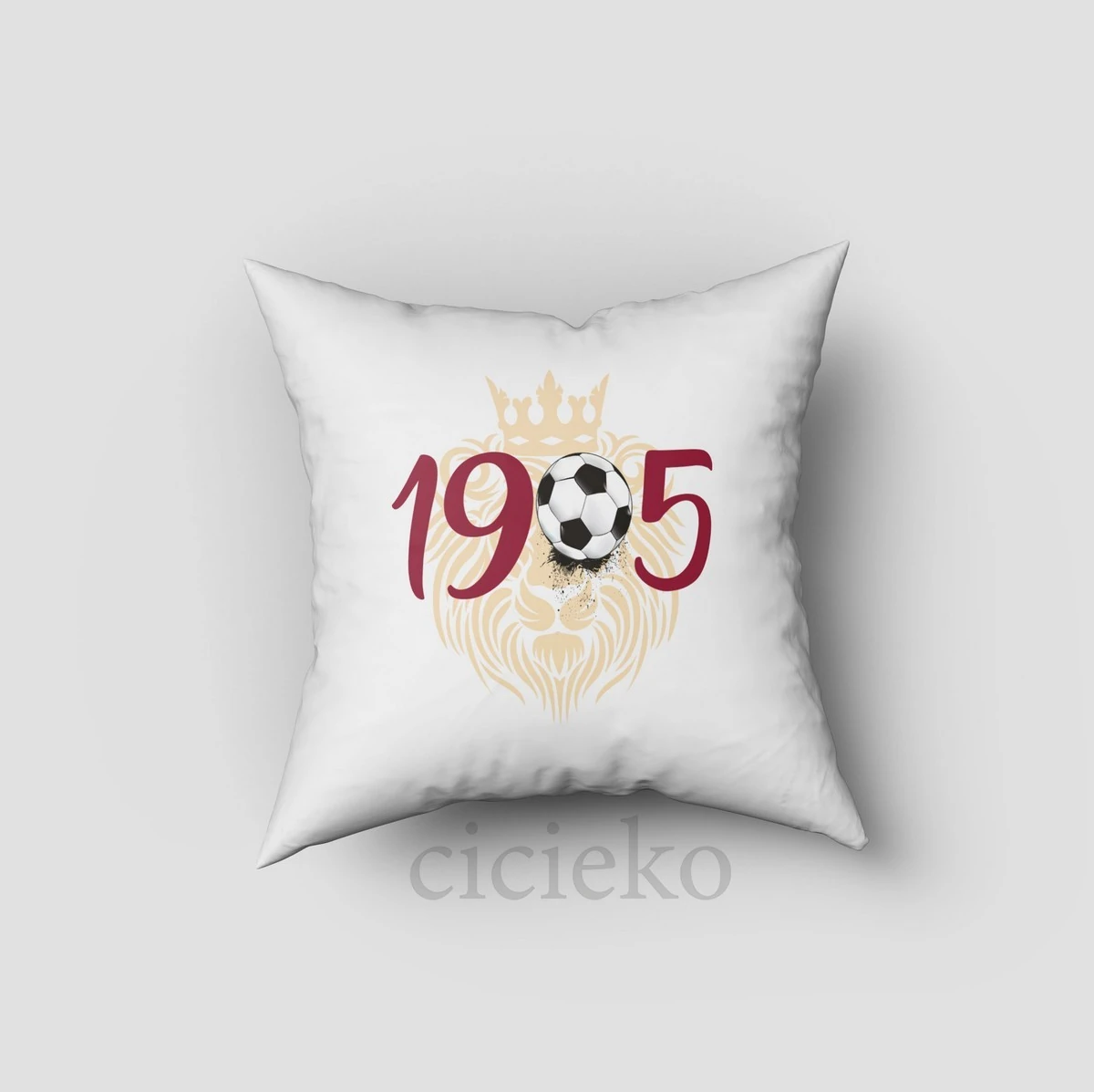 Sarı Kırmızı Taraftar Kırlent Kılıfı