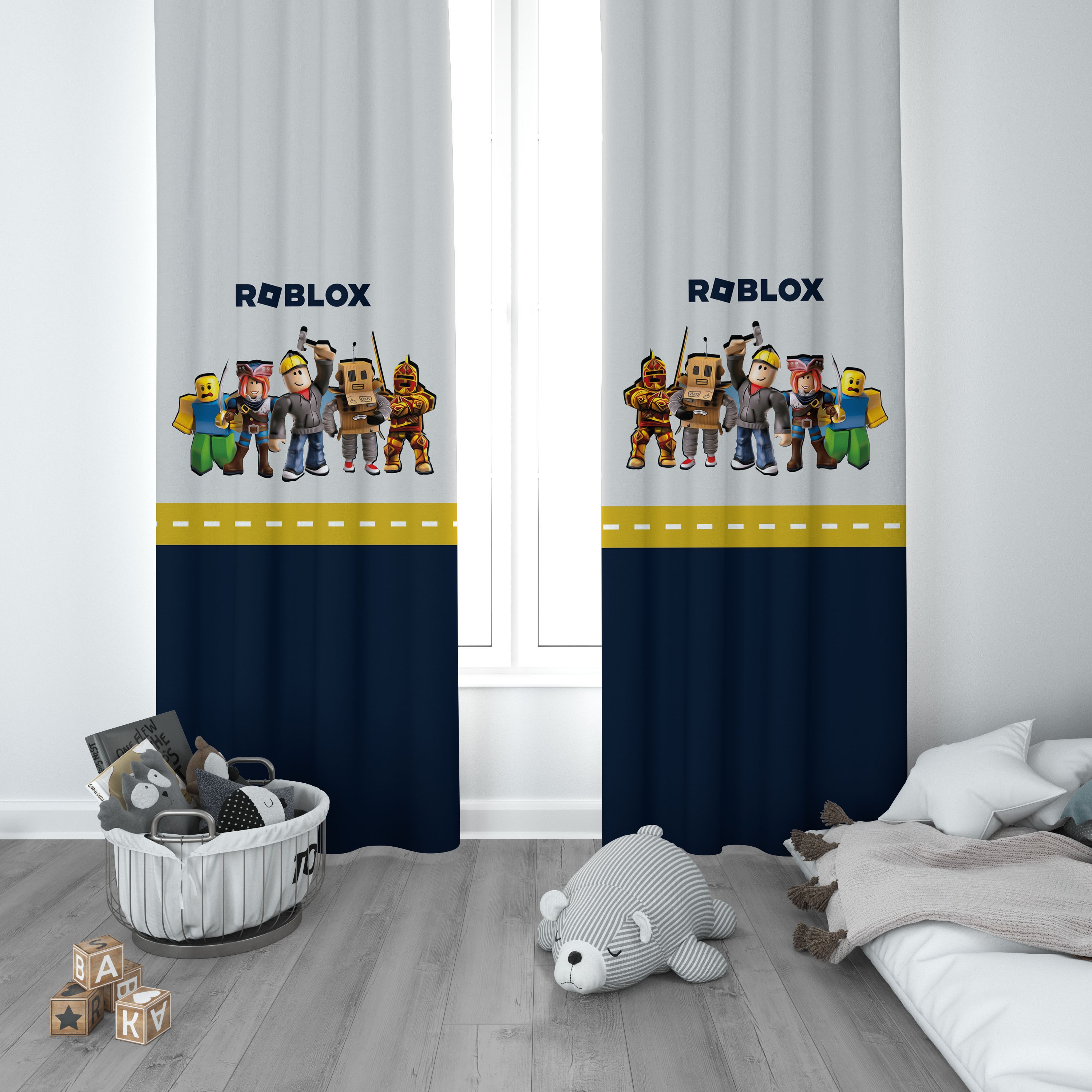 Roblox Çocuk Odası Perdesi 1 Kanat