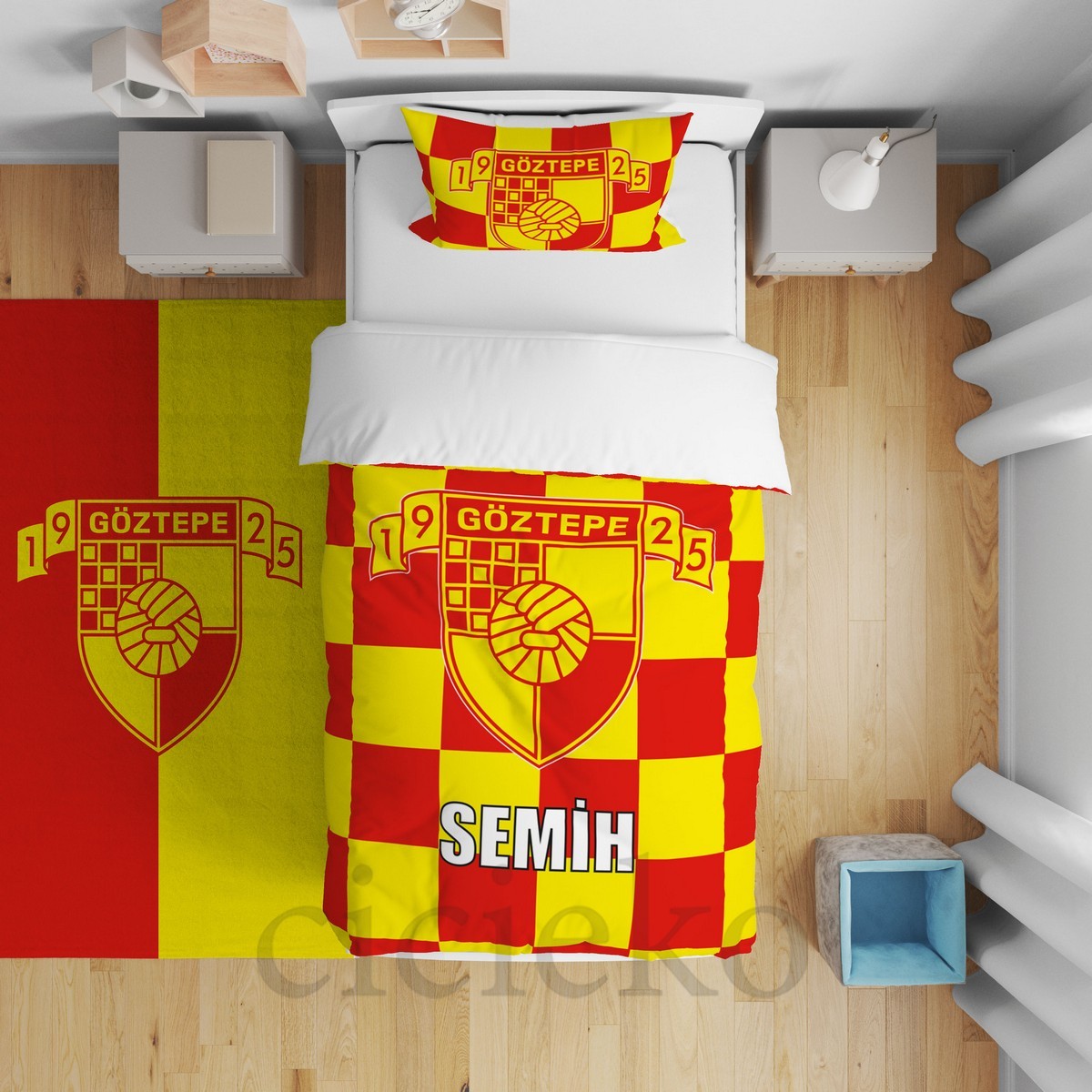 GöztepeSpor Çocuk Odası Yatak Örtüsü