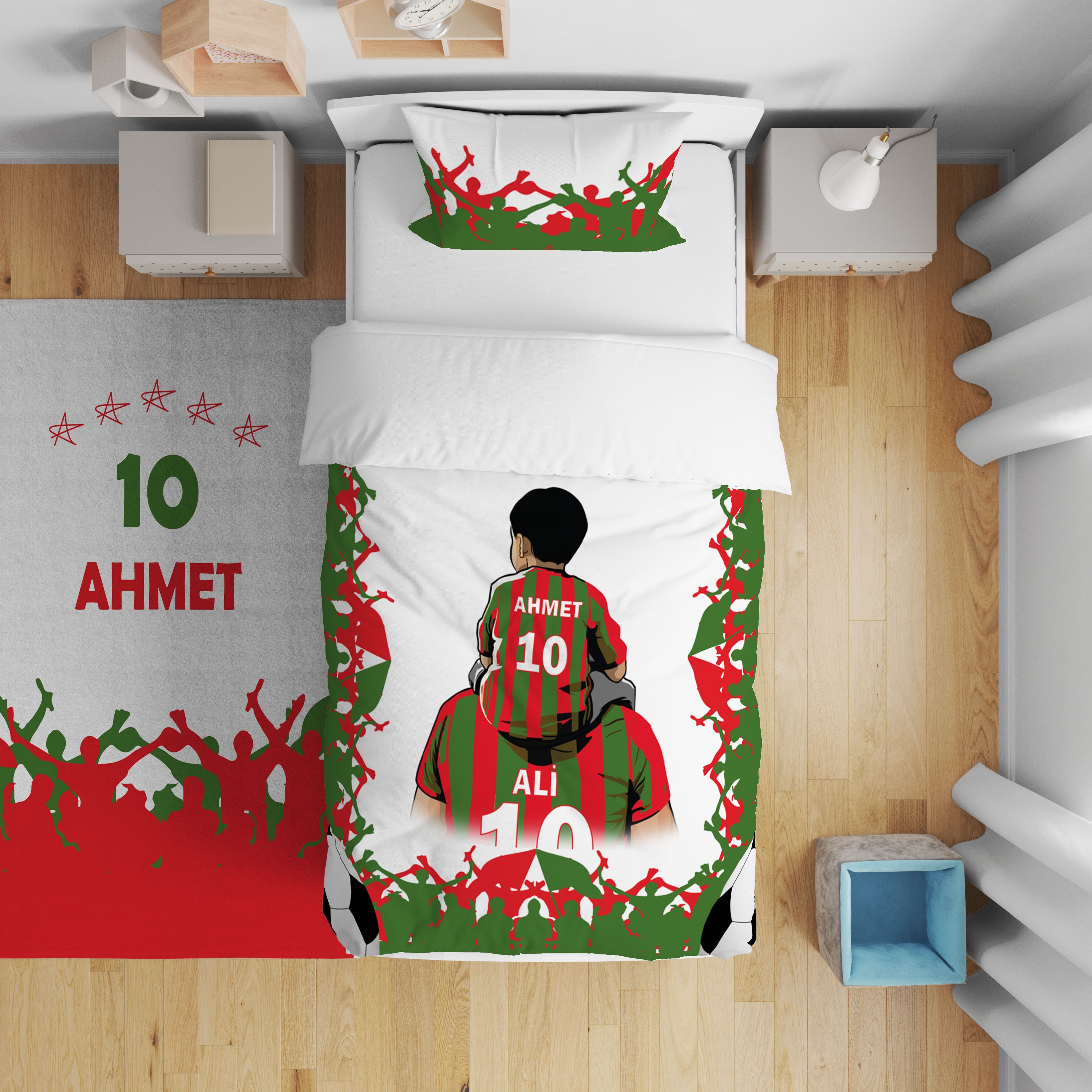 Amed Baba Oğul Taraftar Çocuk Odası Yatak Örtüsü