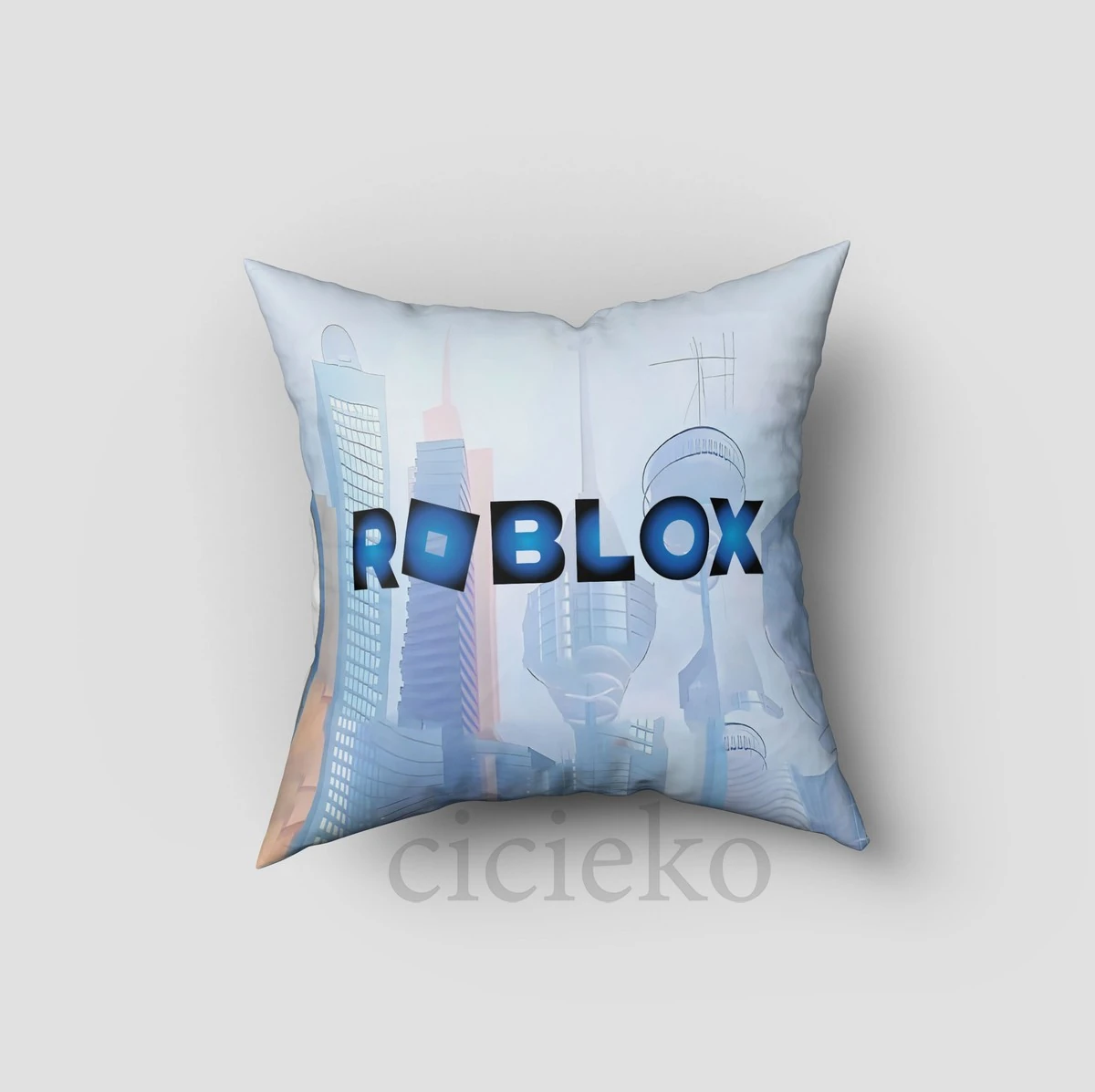 Roblox Karakterleri Şehir Temalı Kırlent Kılıfı
