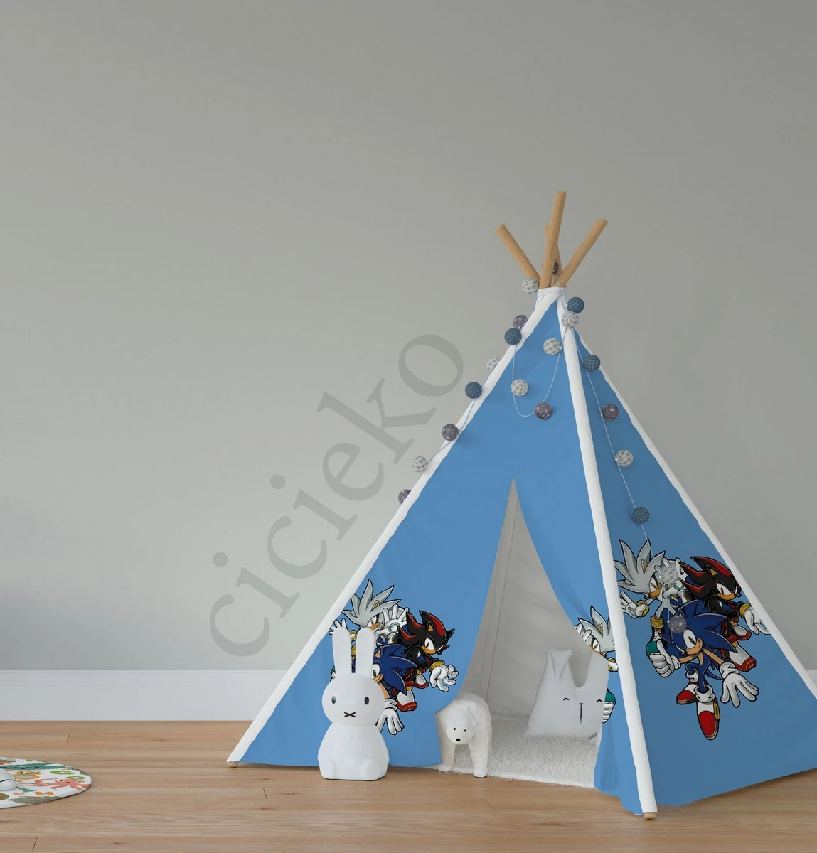 Mavi Zemin Sonic ve Arkadaşları Oyun Çadırı