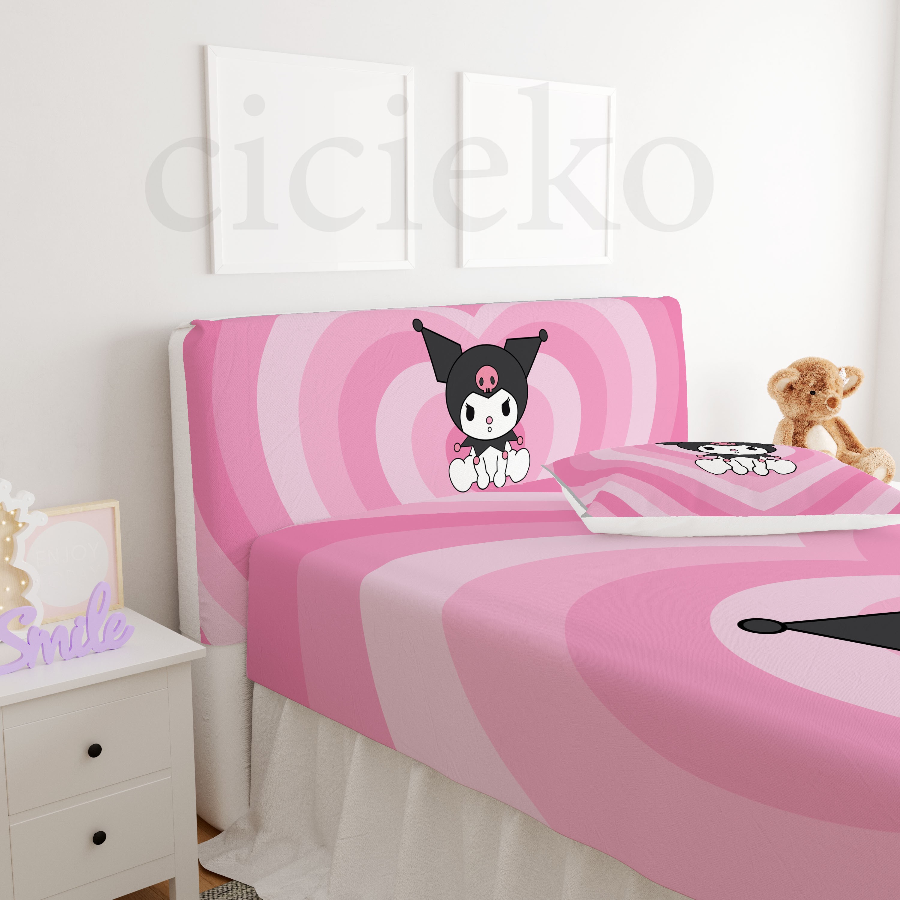 Pembe Kuromi Başlık Kılıfı