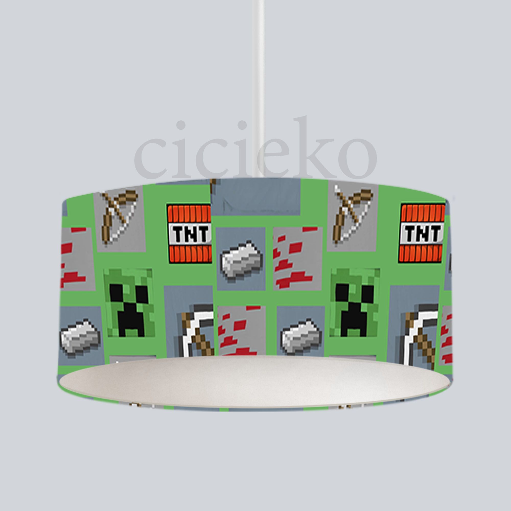Minecraft Çocuk Odası Avize