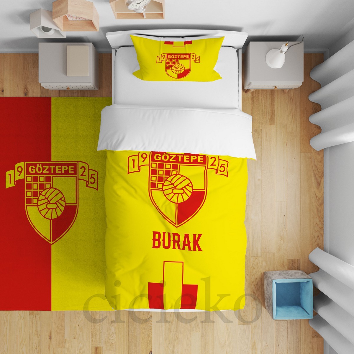 GöztepeSpor Çocuk Odası Yatak Örtüsü