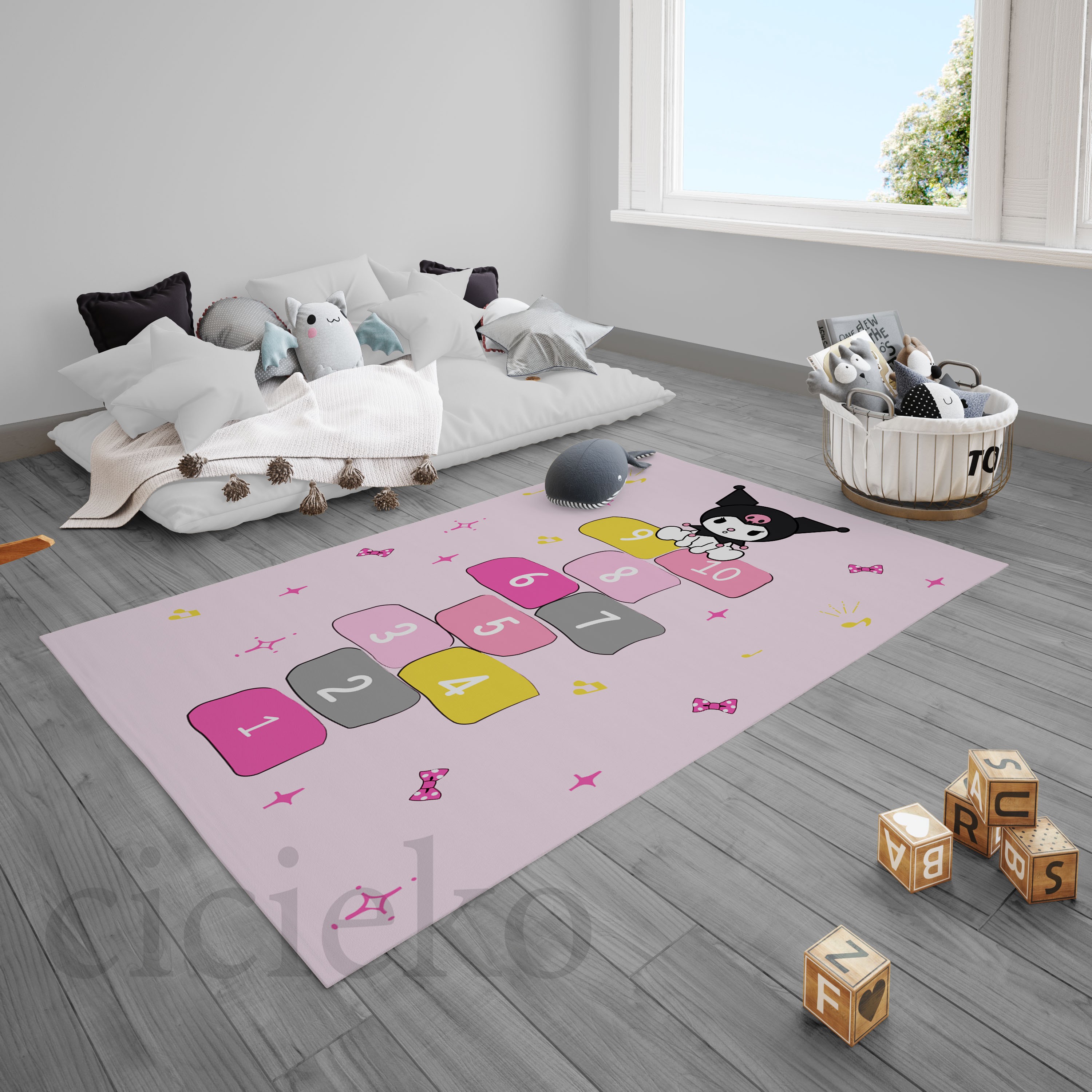 Pembe Kuromi Çocuk Odası Halısı