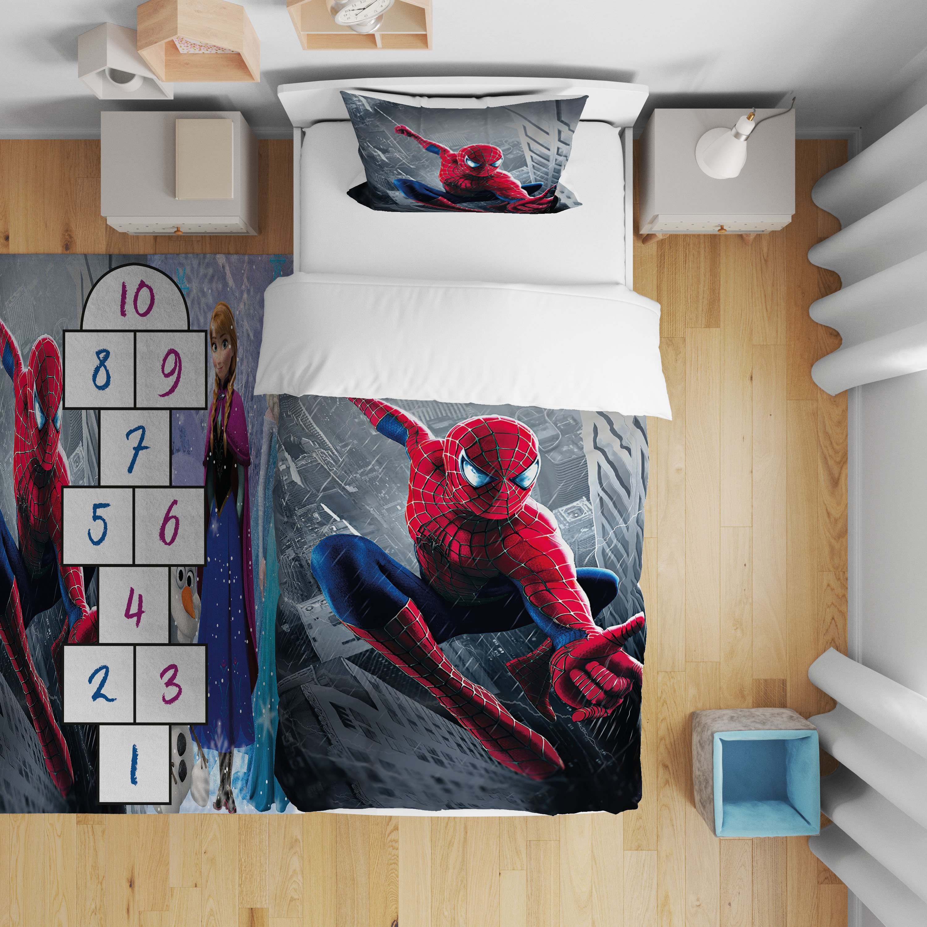 Örümcek Adam Spiderman Nevresim Takımı 