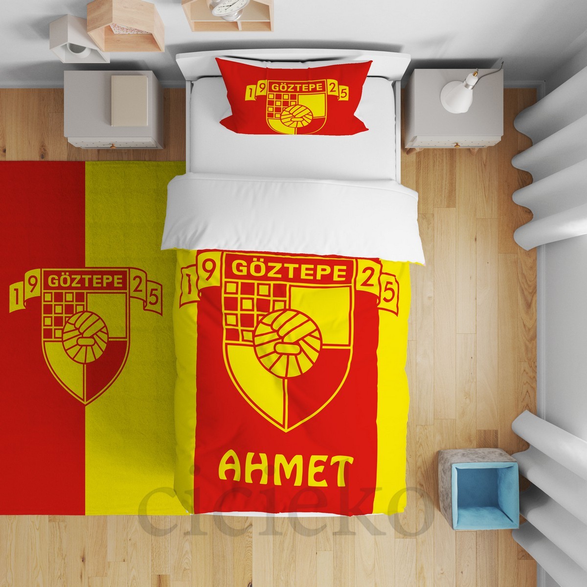 GöztepeSpor Çocuk Odası Yatak Örtüsü