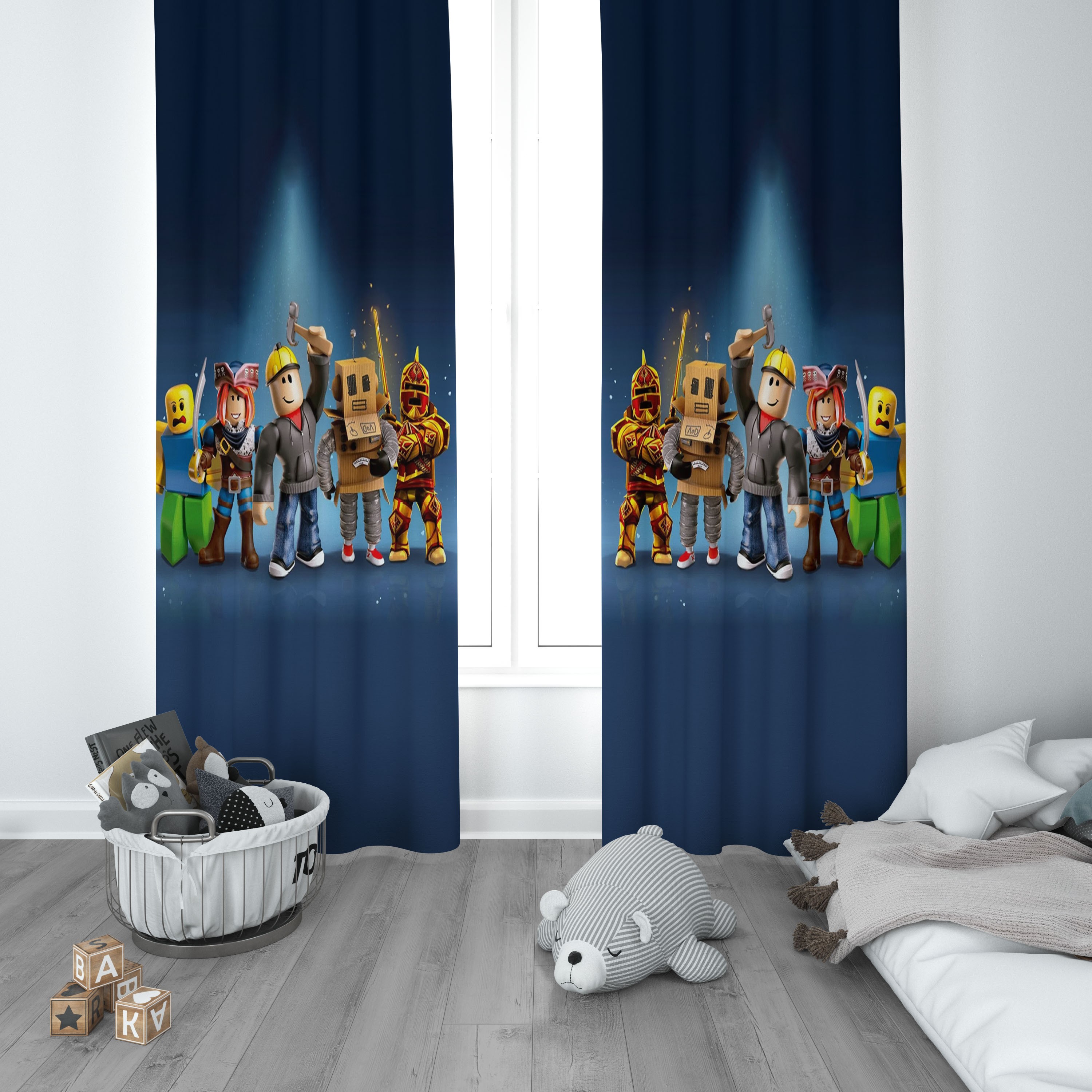 Roblox Çocuk Odası Perdesi 1 Kanat