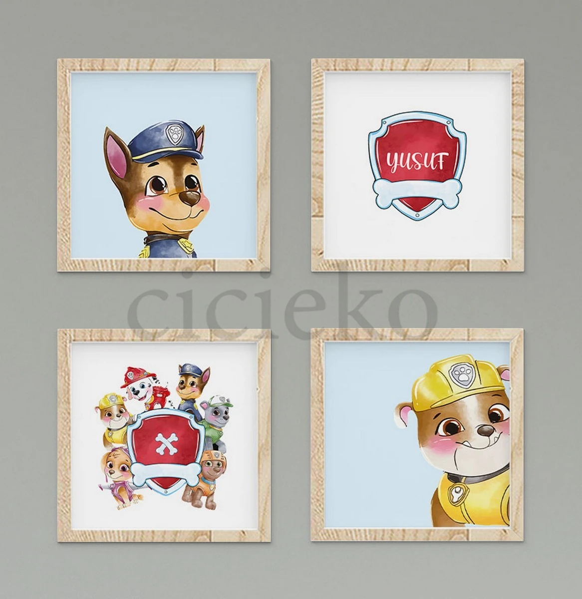 Paw Patrol Duvar Tablo