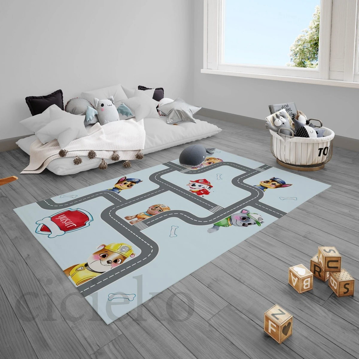 Paw Patrol Çocuk Odası Halısı