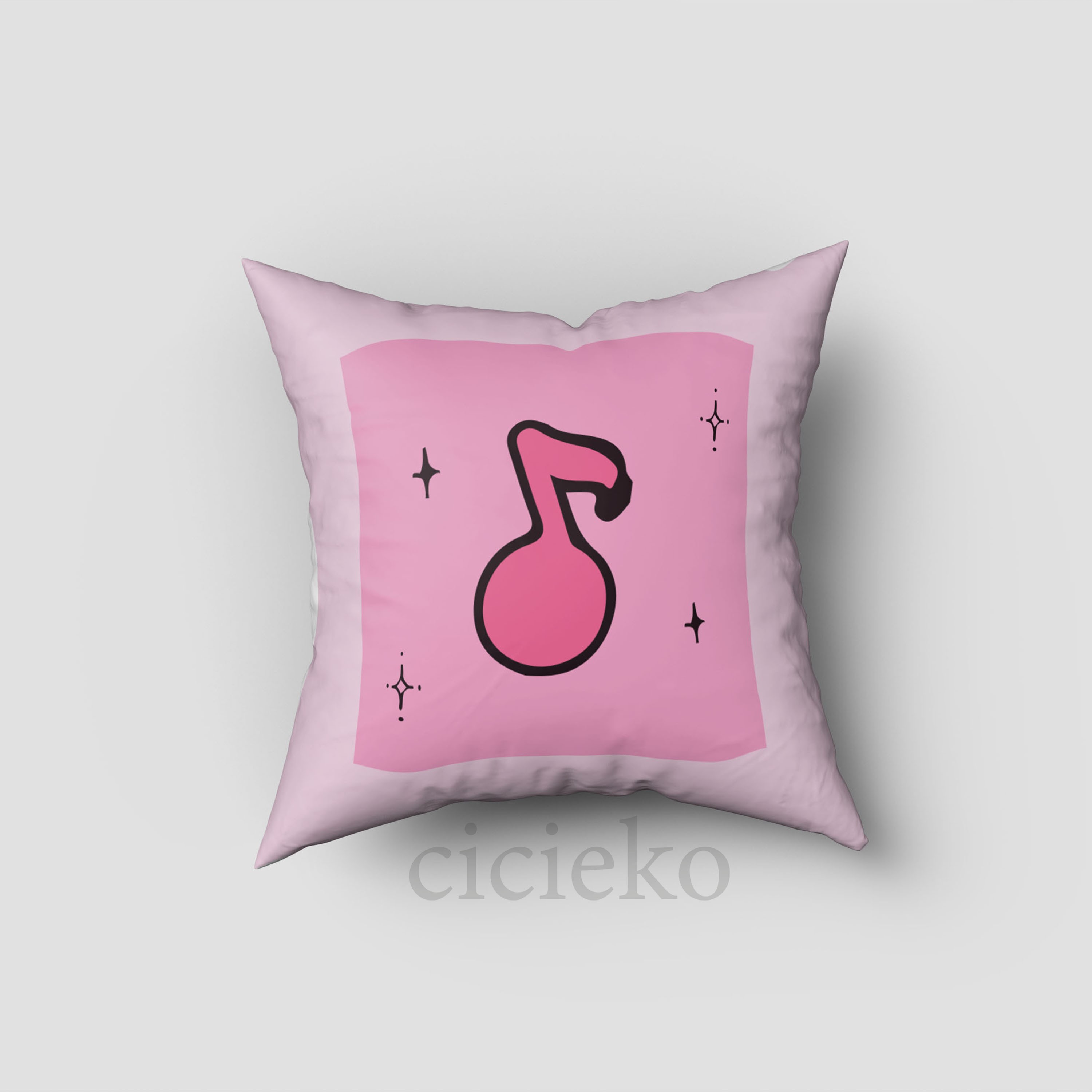 Pembe Kuromi Kırlent Kılıfı 