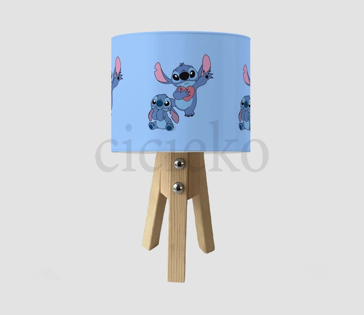 Mavi Stitch Çocuk Odası Abajur