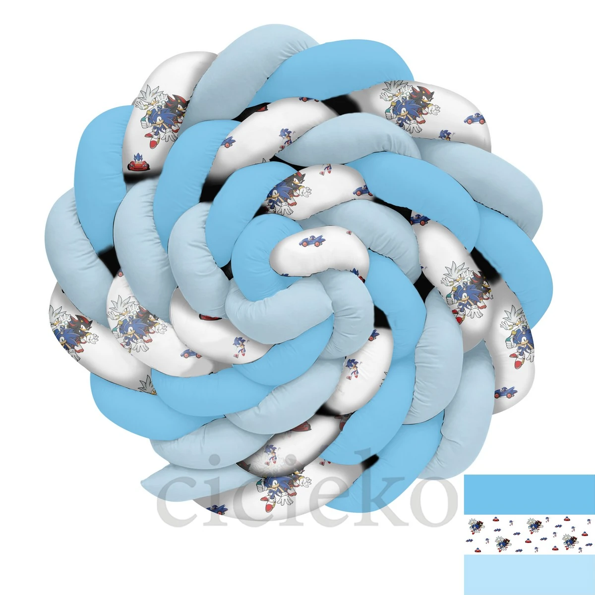 Mavi Zemin Sonic ve Arkadaşları Örgü Korumalık