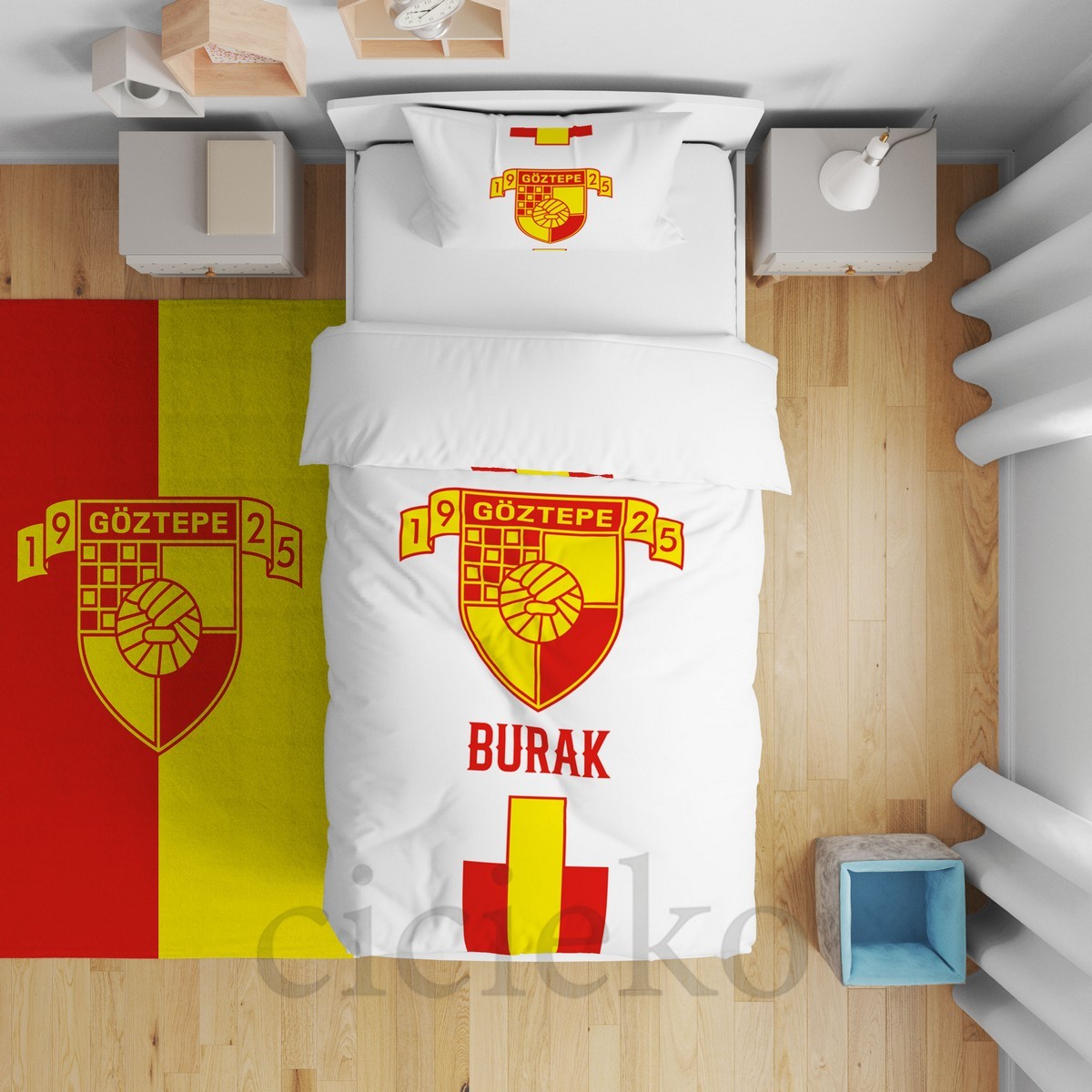GöztepeSpor Çocuk Odası Yatak Örtüsü