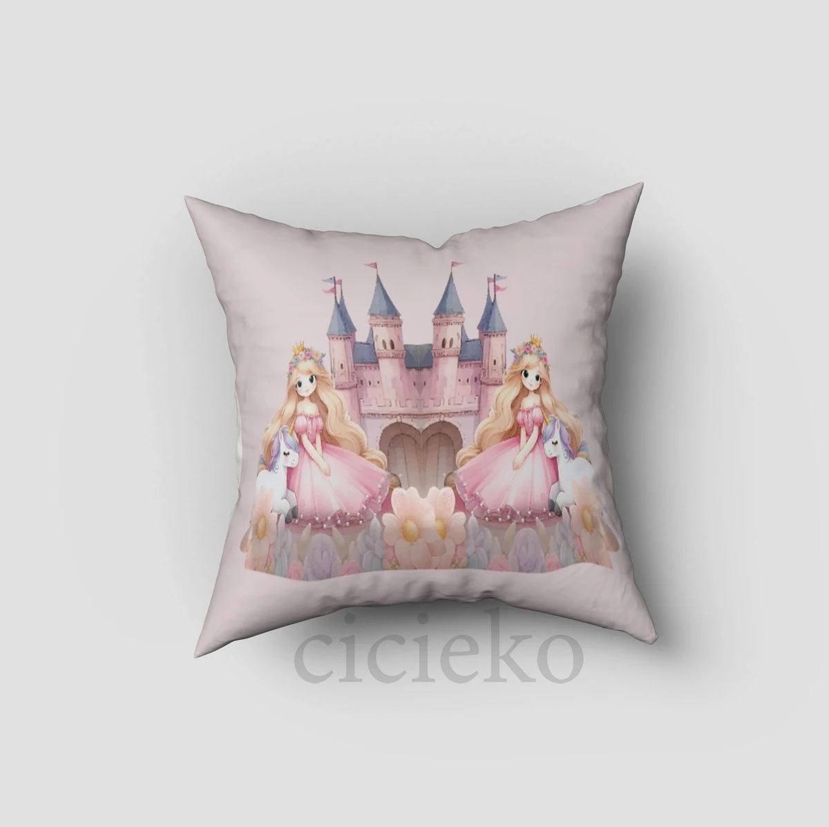 Prenses Şato 5'li Set Halı, Perde, Nevresim, Avize, Kırlent Kılıfı