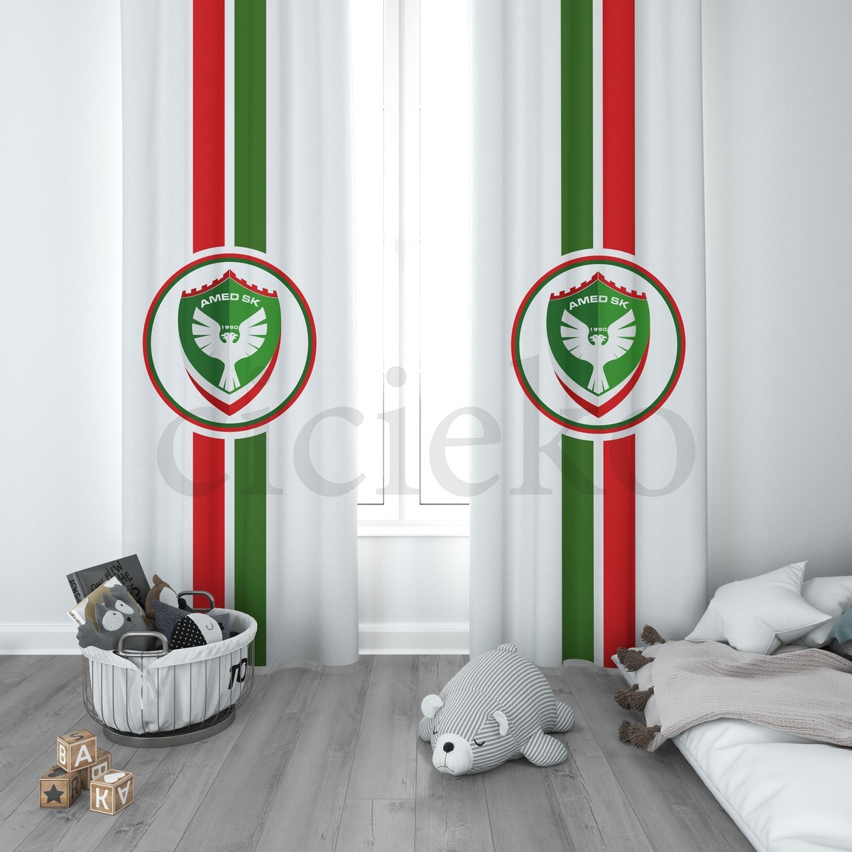 AmedSpor Çocuk Odası Perdesi 1 Kanat