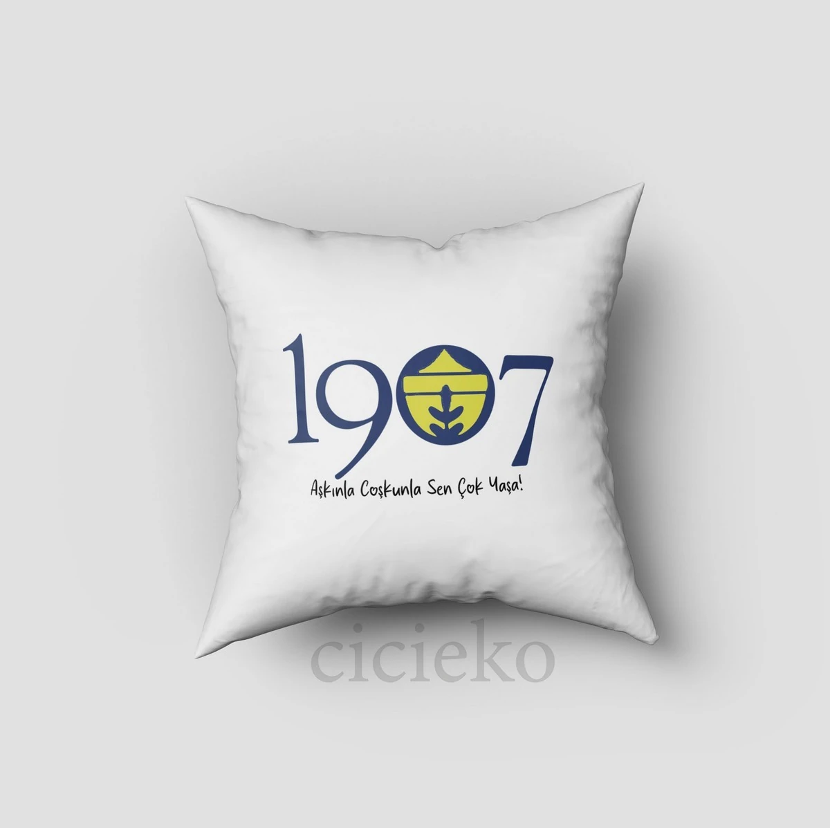 Sarı Lacivert Baba Oğul Taraftar 5'li Set Halı, Perde, Nevresim, Avize, Kırlent Kılıfı