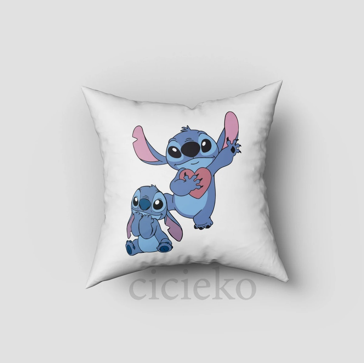 Mavi Stitch 5'li Set Halı, Perde, Nevresim, Avize, Kırlent Kılıfı