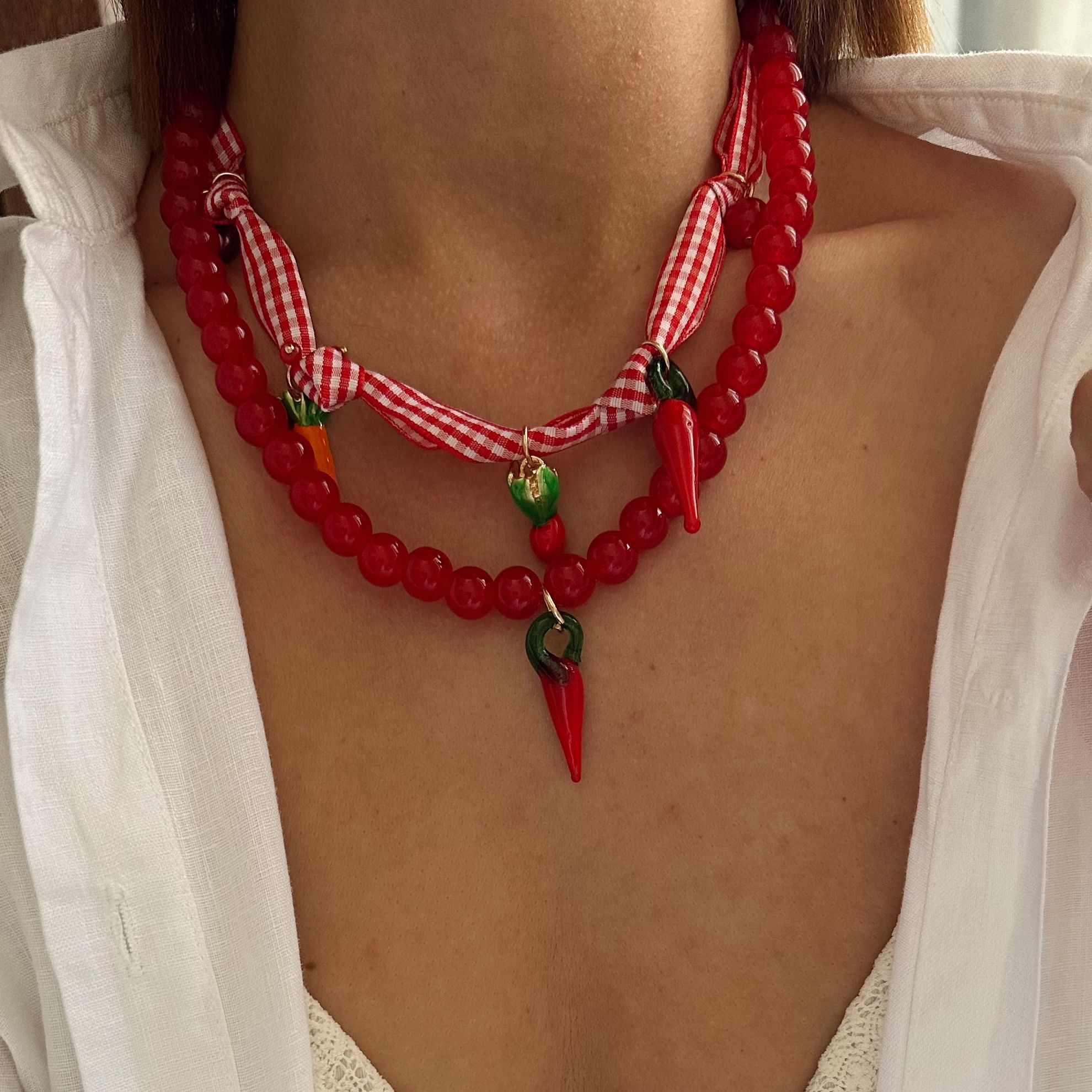 2'li Charm Kolye Seti