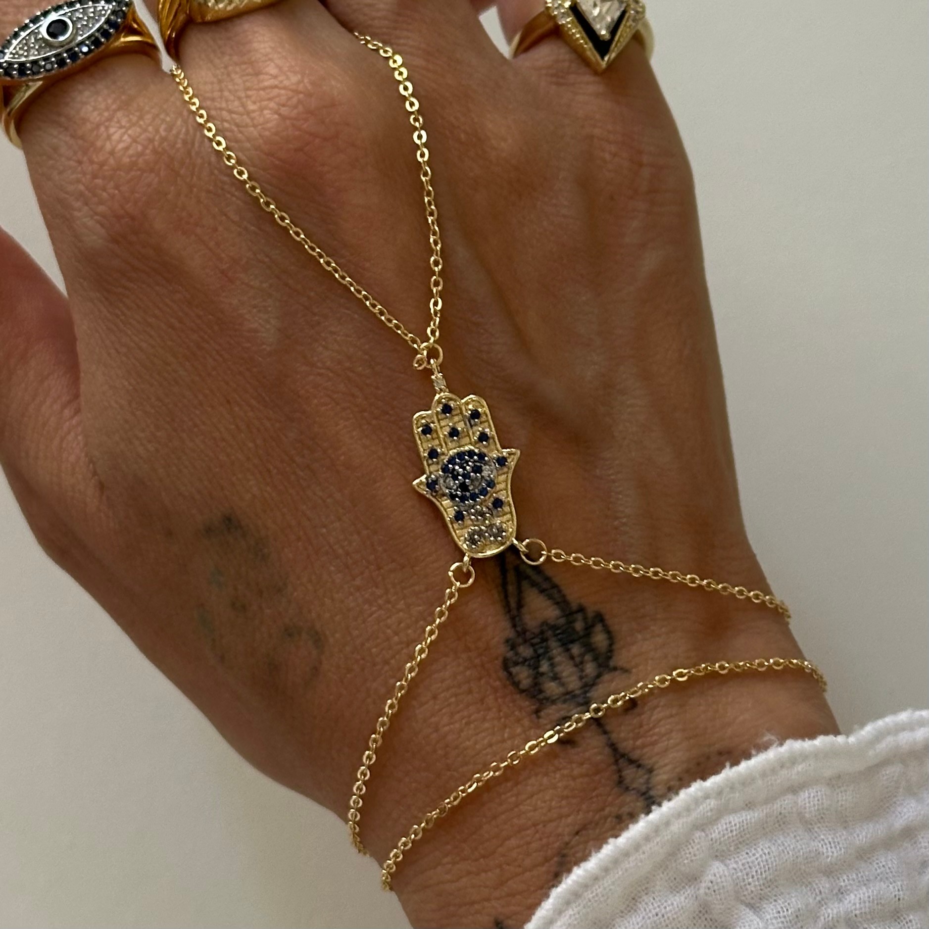 Hamsa Şahmeran Lacivert