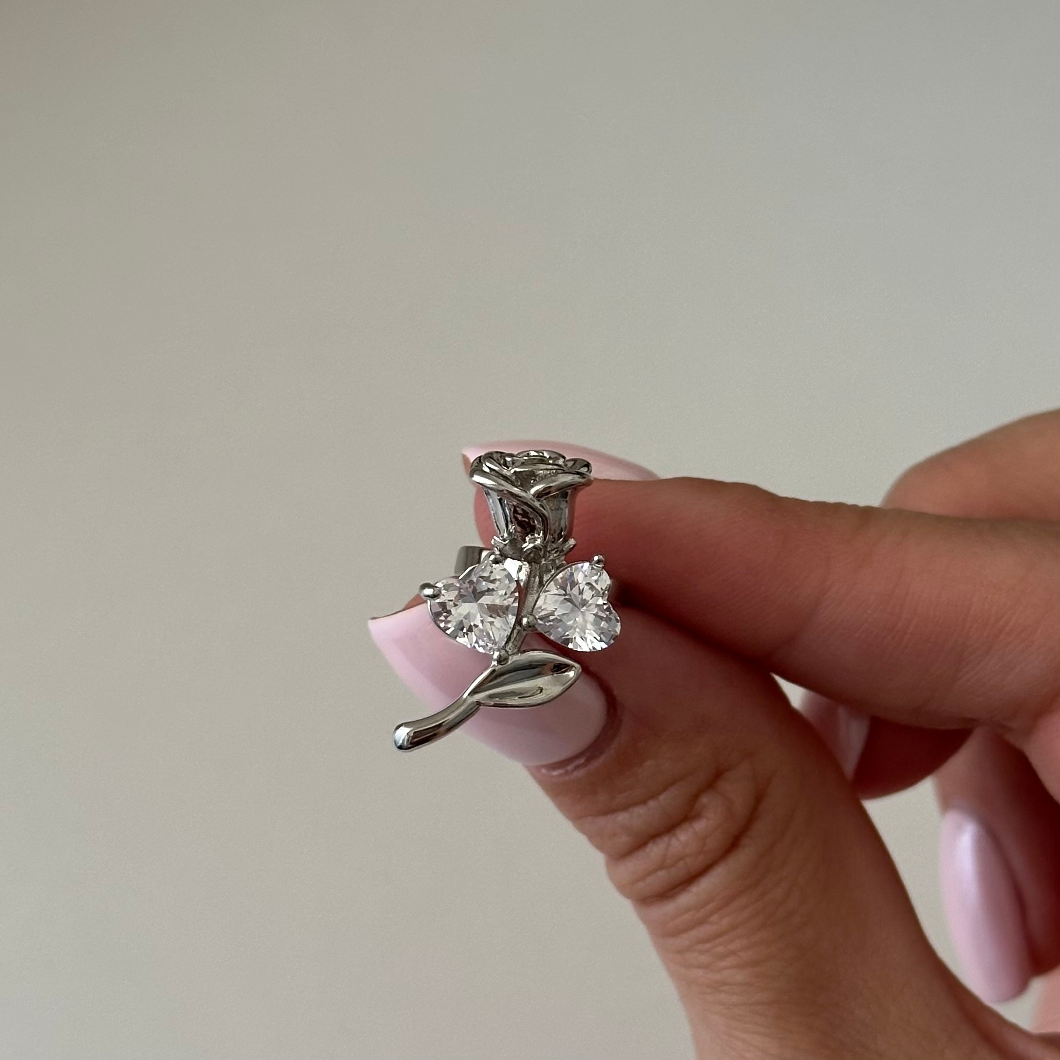 Özel Seri Gül Earcuff Silver