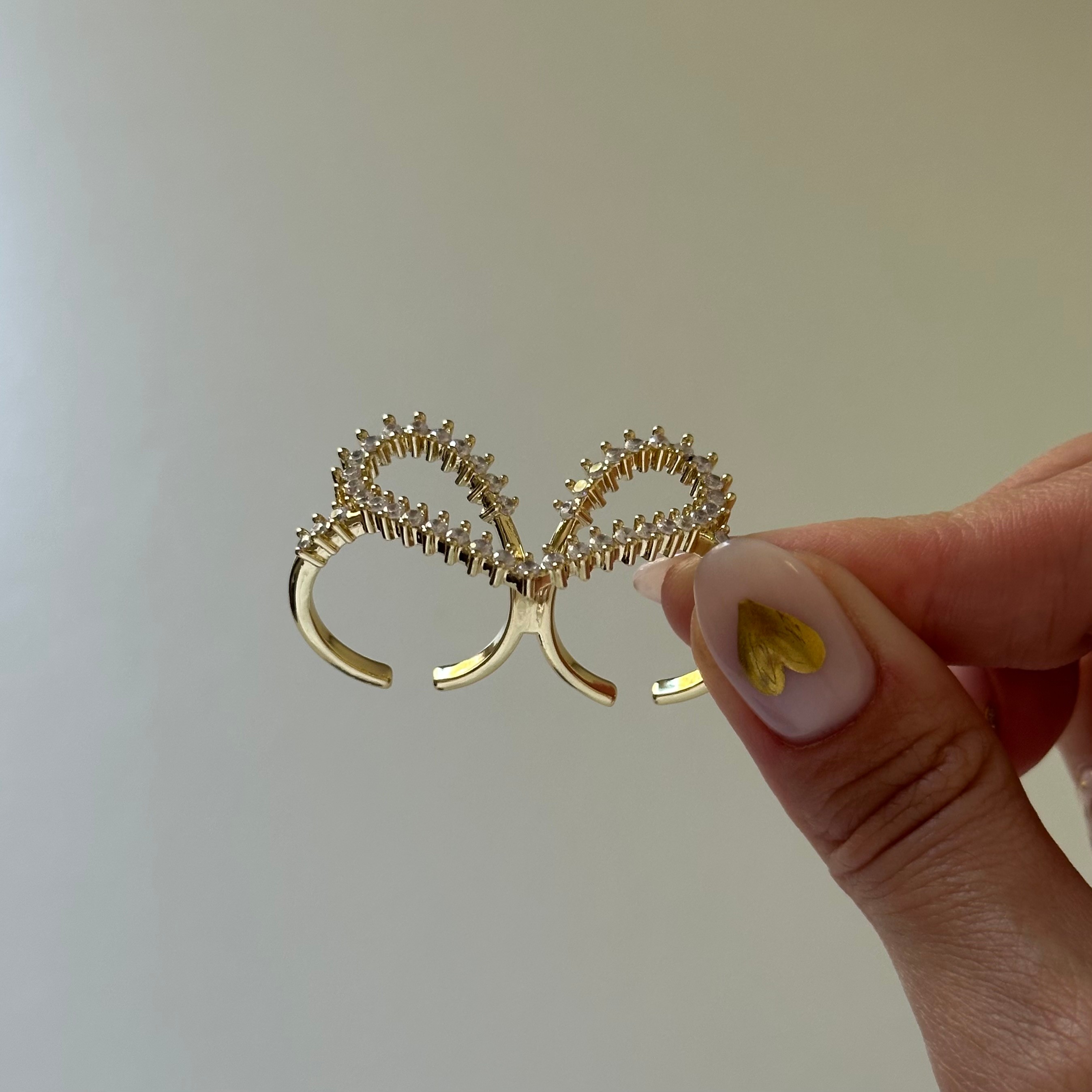 Özel Seri Kalp Yüzük Gold