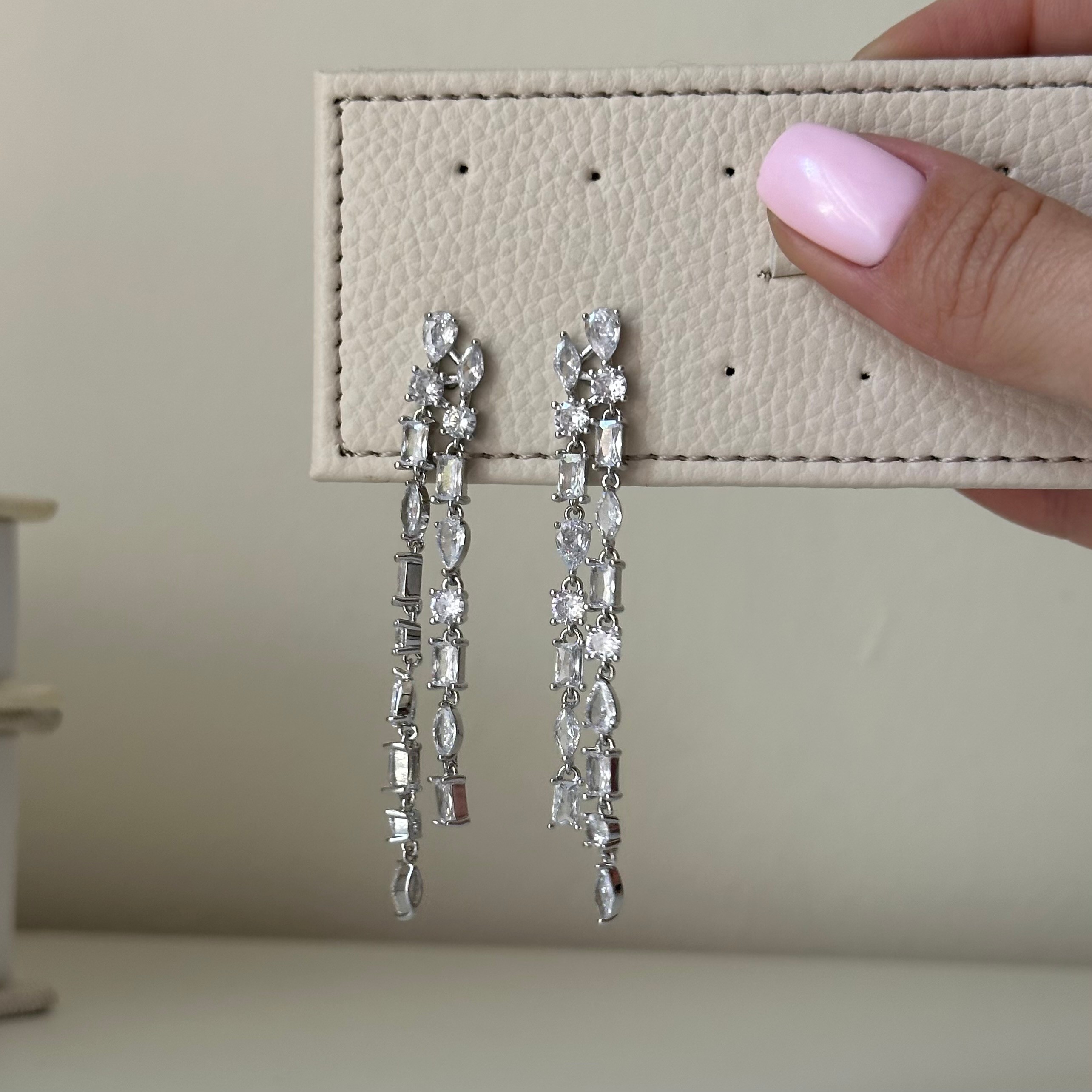 Zirkon Taş Silver Küpe