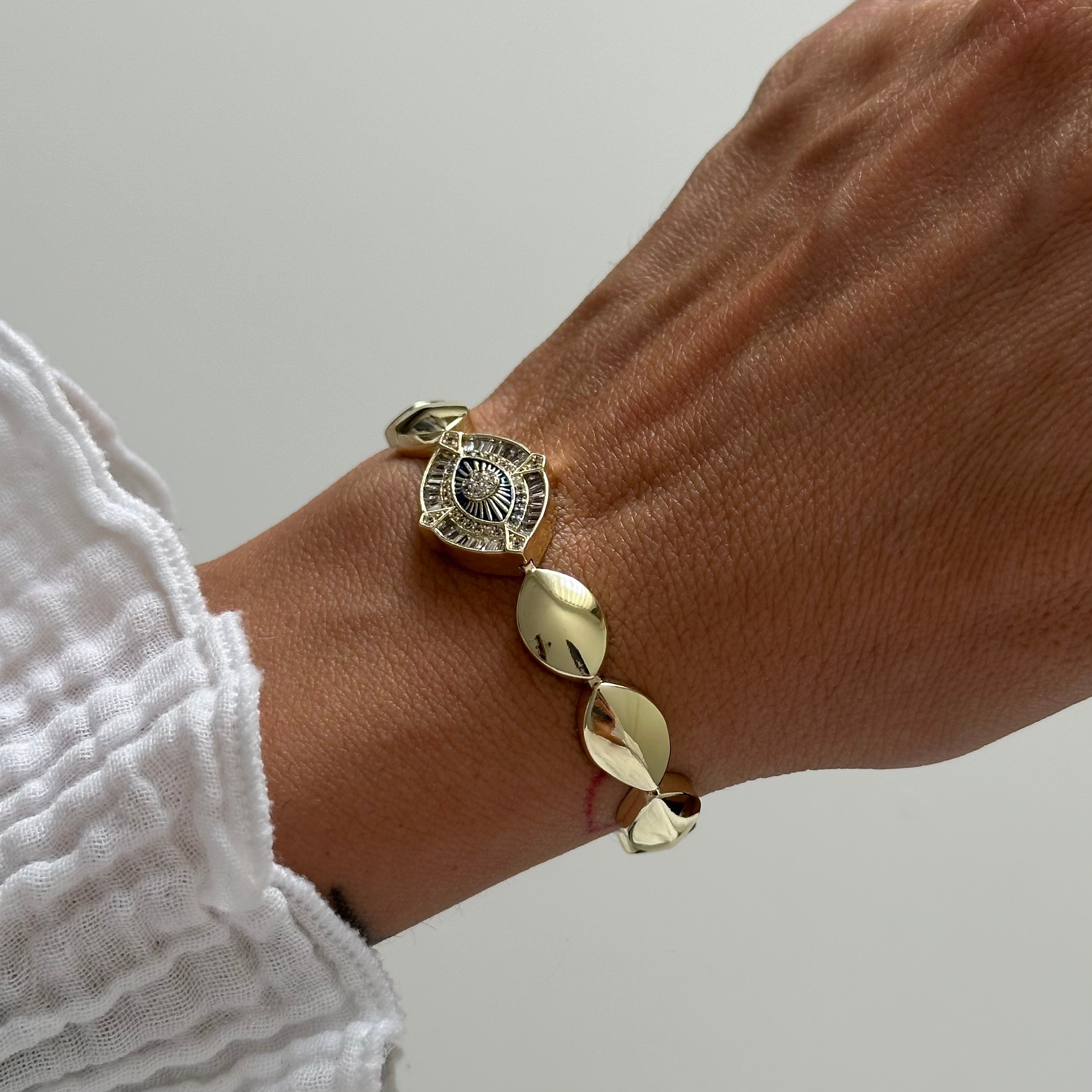 Özel Seri 14k Gold Göz Bileklik