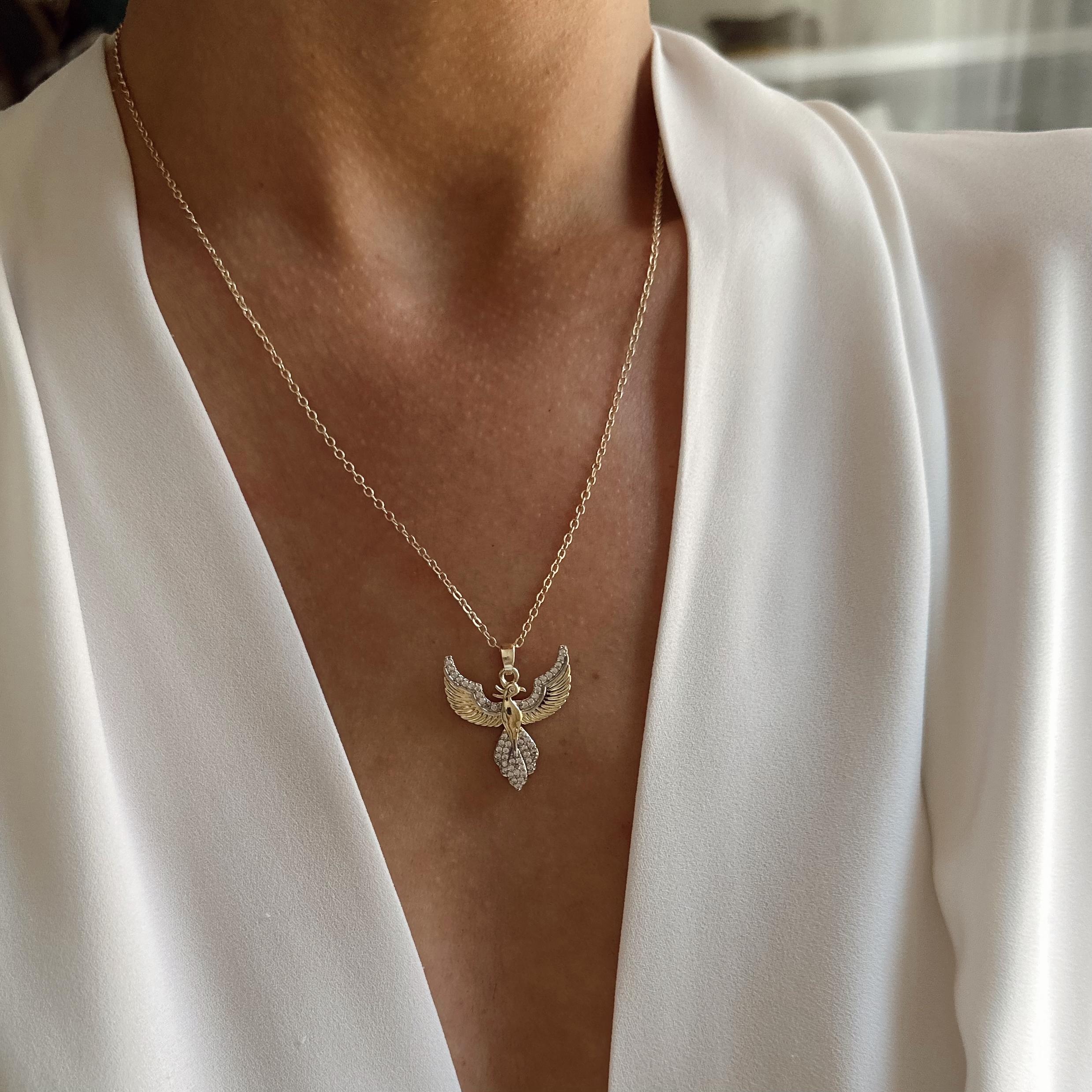 Özel Seri 14k Gold Anka Kolye