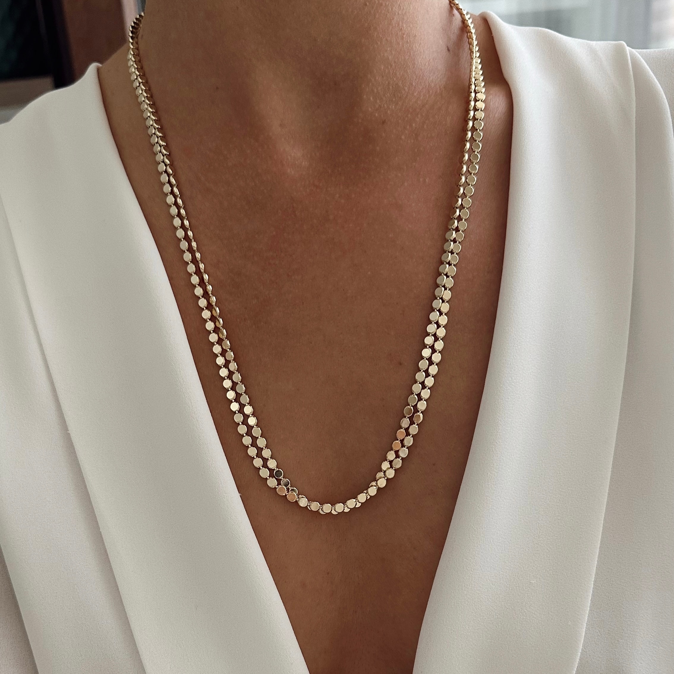 Vip 14k Gold Ezme Zincir 60 cm