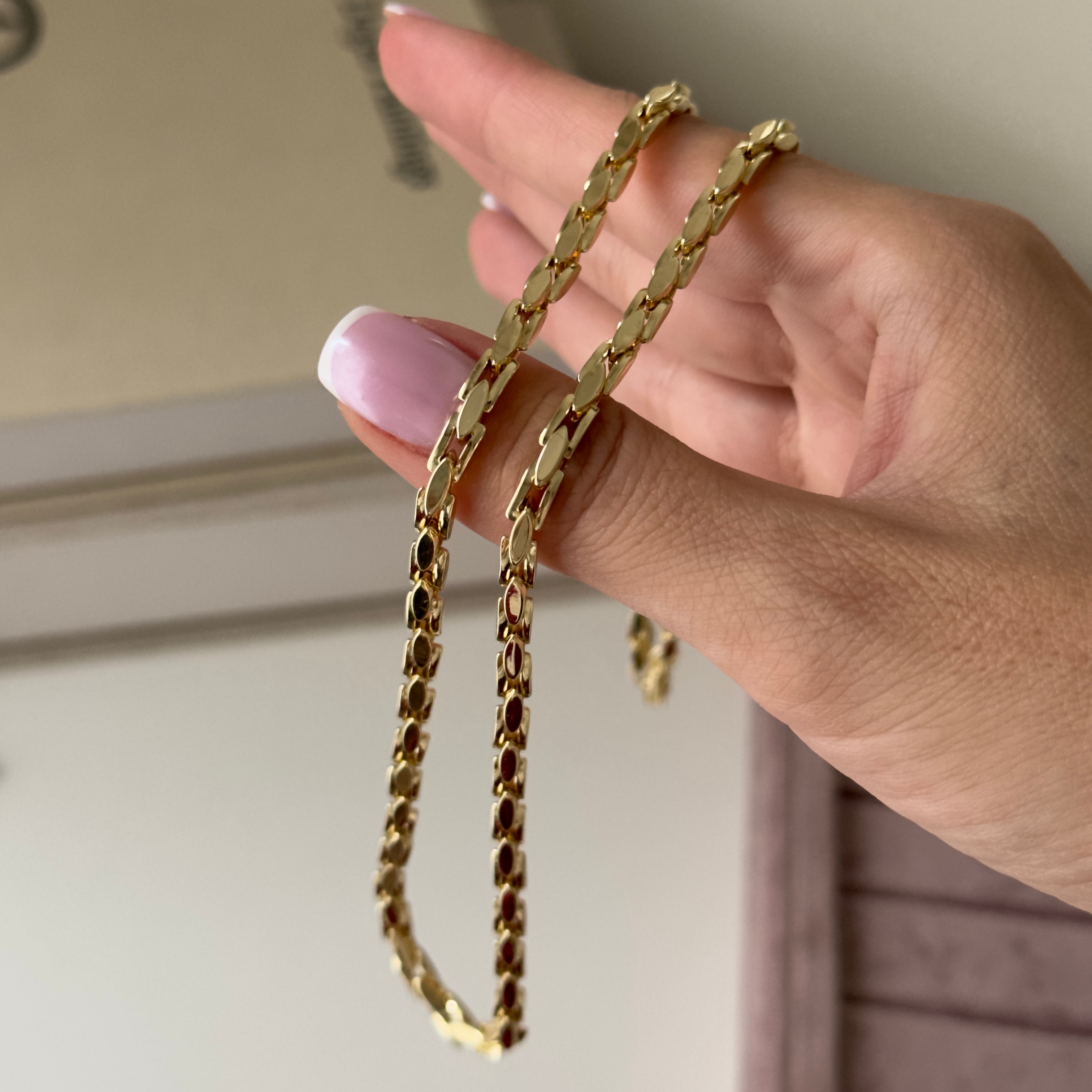 Özel Seri 14k Gold Captive Zincir
