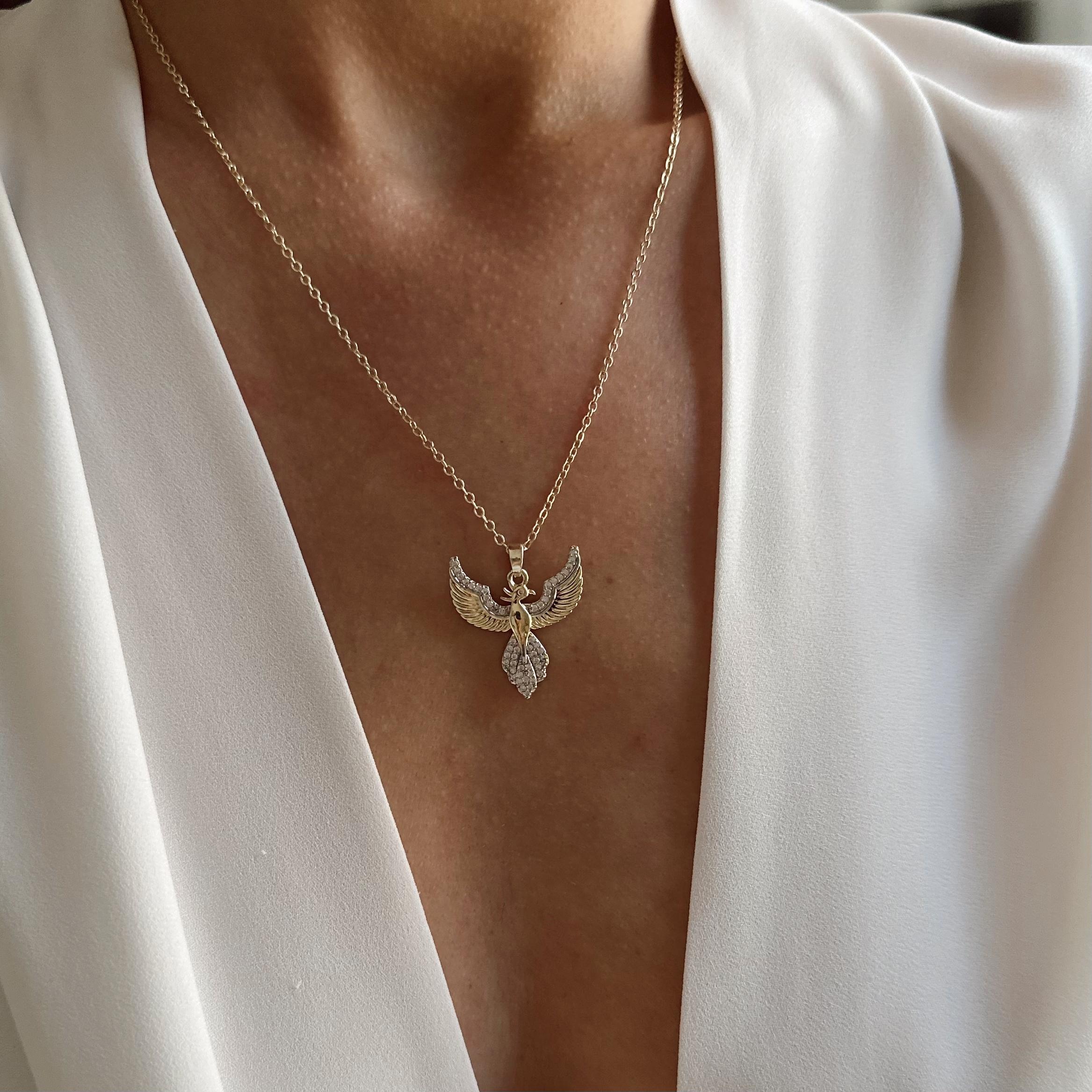 Özel Seri 14k Gold Anka Kolye