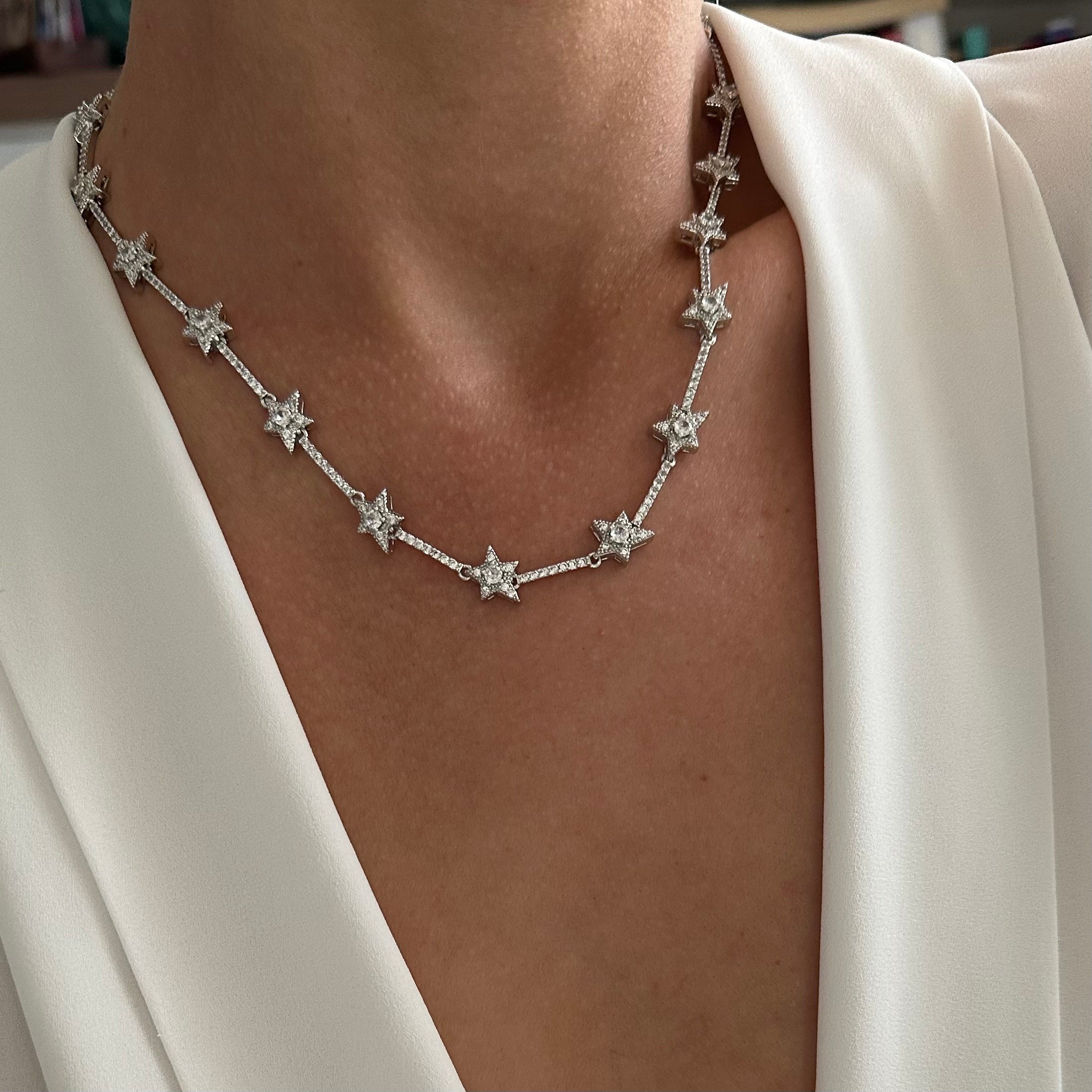 Özel Seri Silver Star Kolye