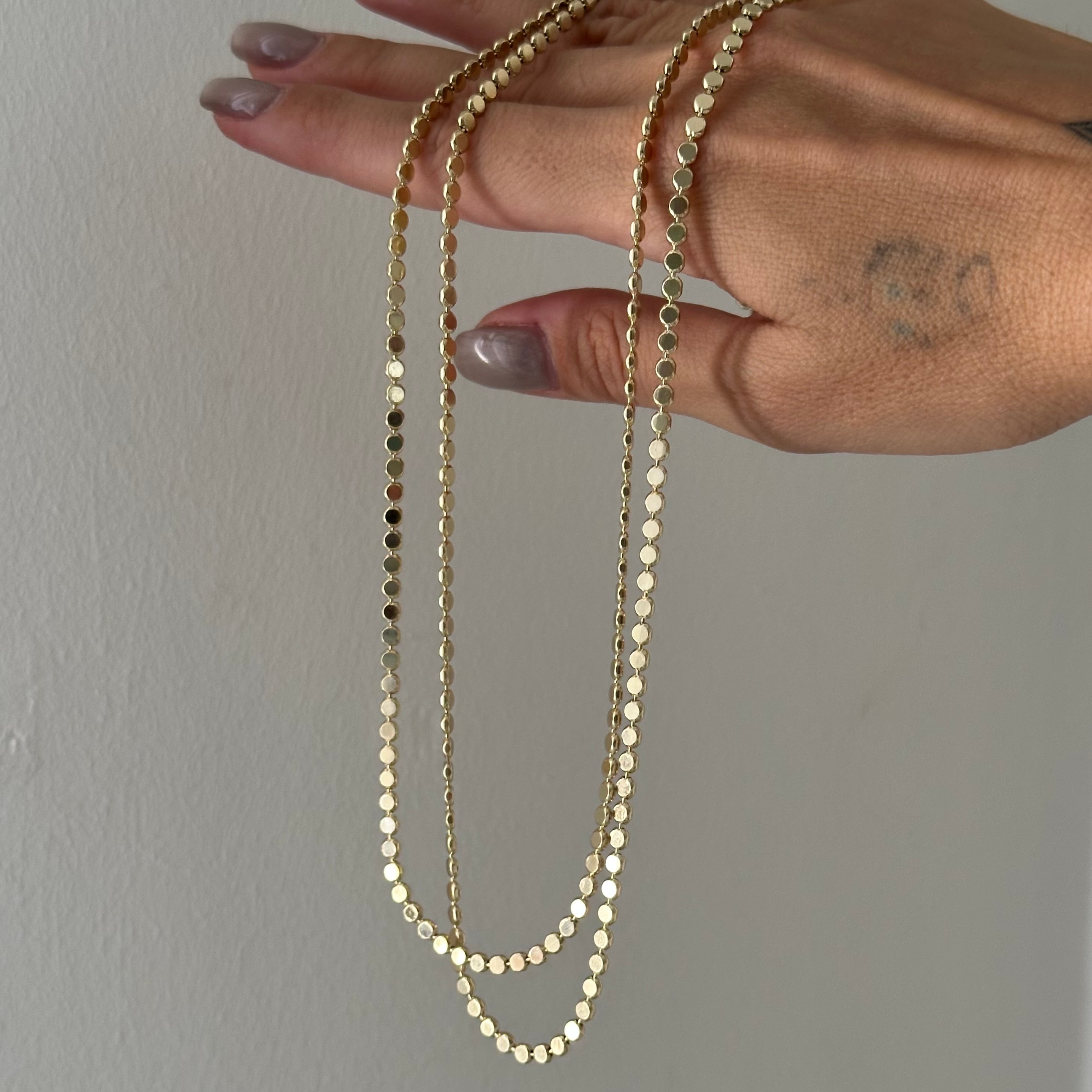 Vip 14k Gold Ezme Zincir 60 cm