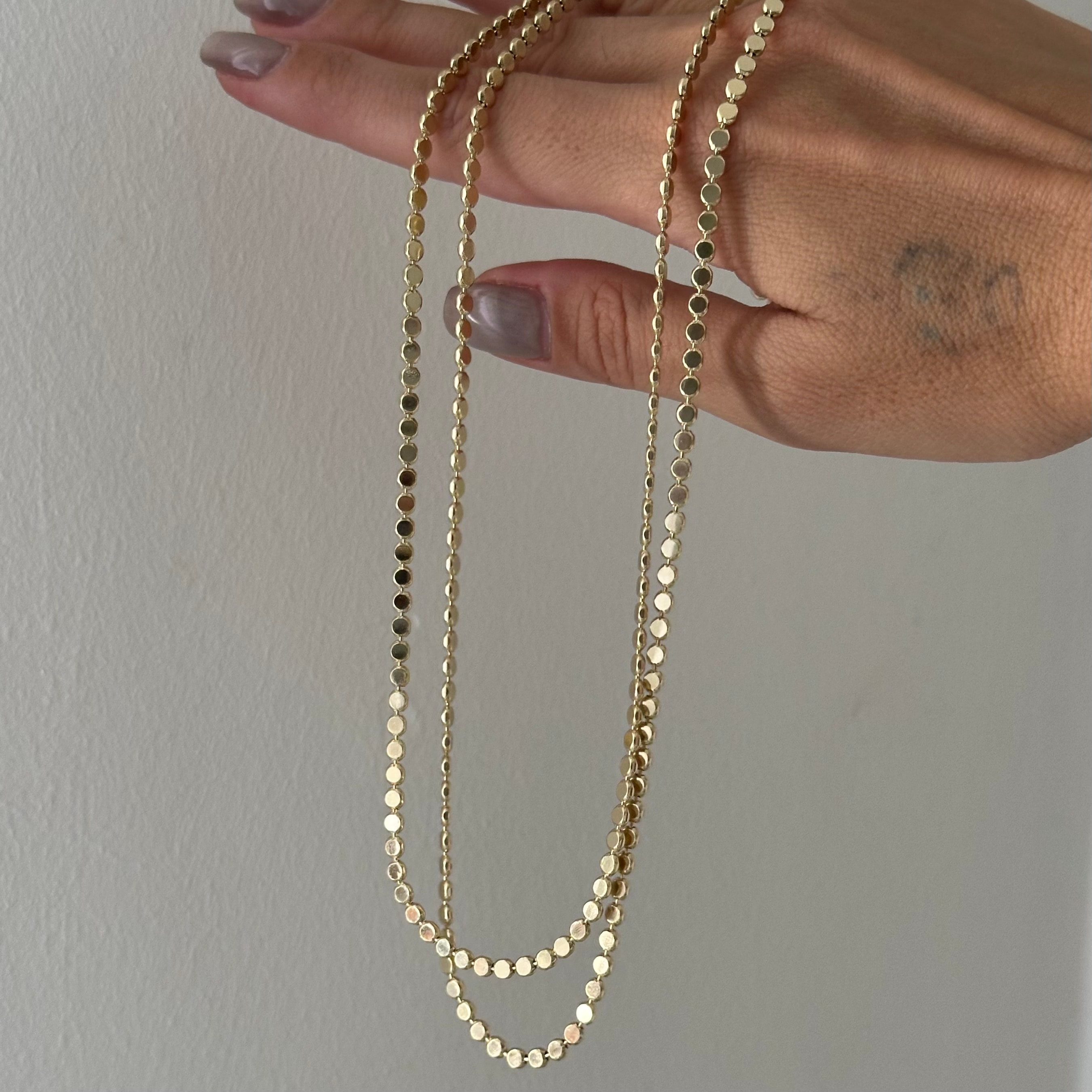 Vip 14k Gold Ezme Zincir 60 cm