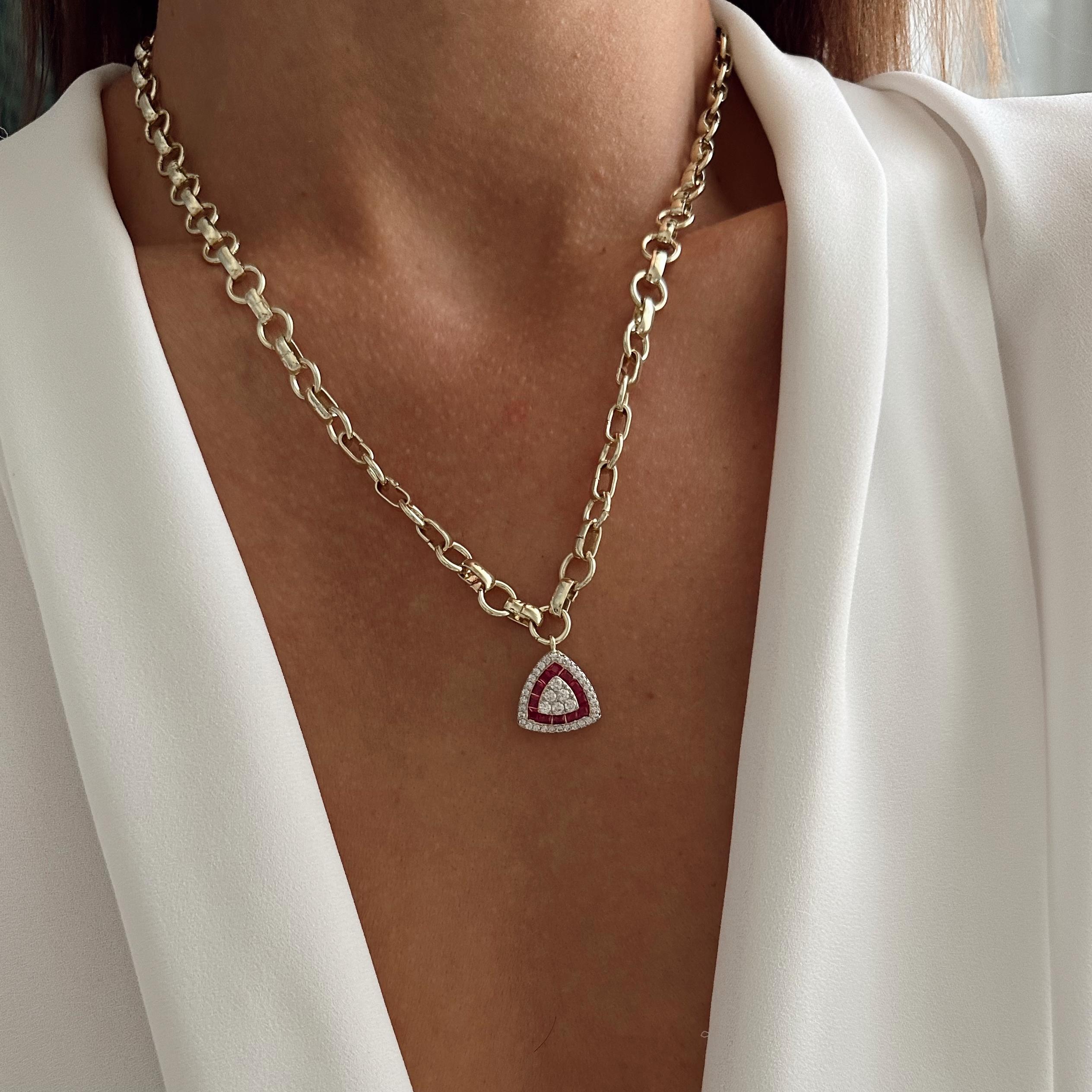 Özel Seri 14k Gold Renkli Taş Kolye