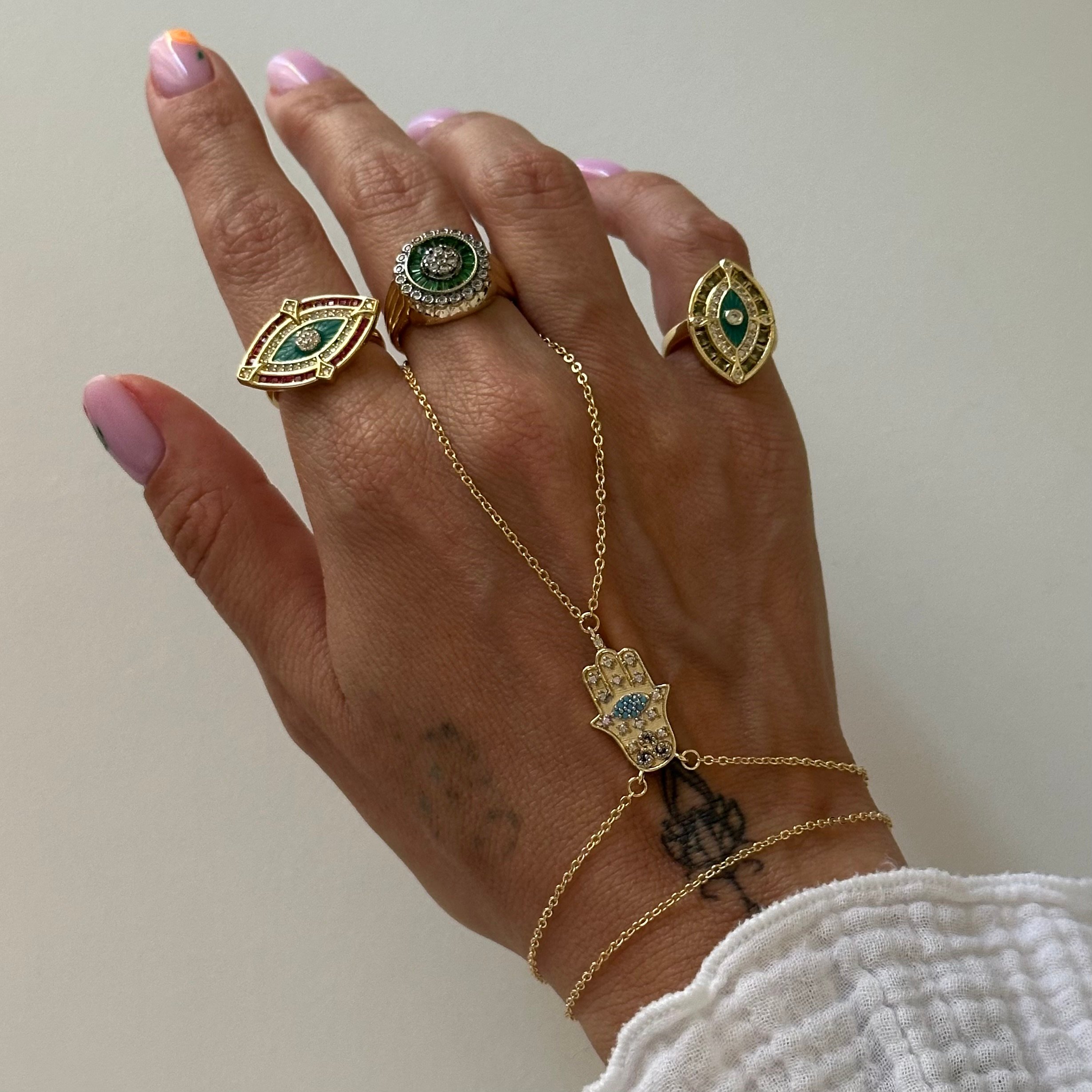 Hamsa Şahmeran Mavi