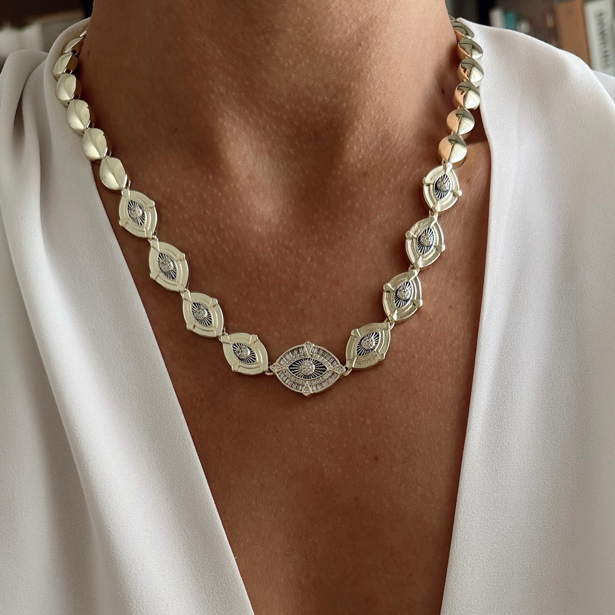 Özel Seri 14k Gold Göz Kolye