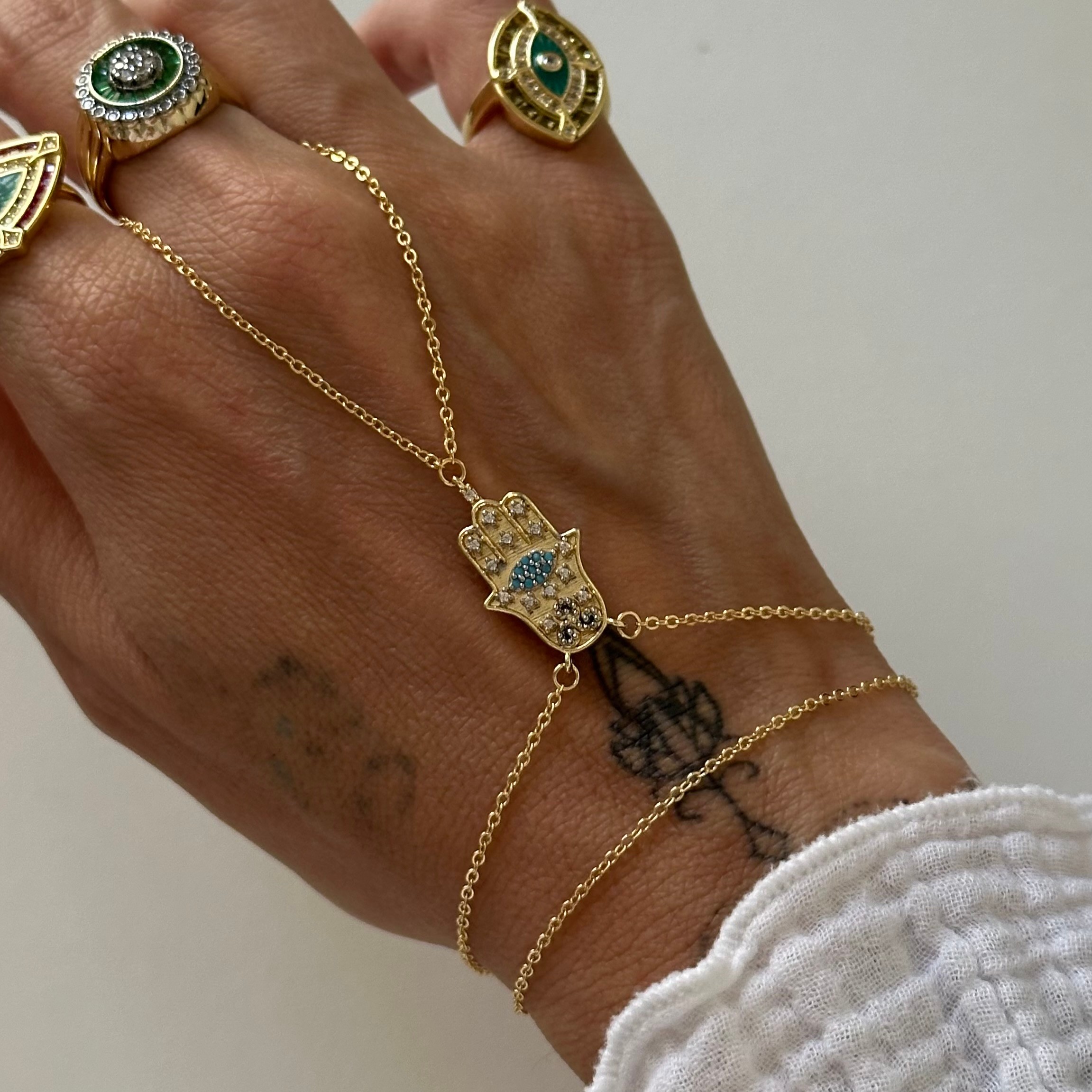 Hamsa Şahmeran Mavi