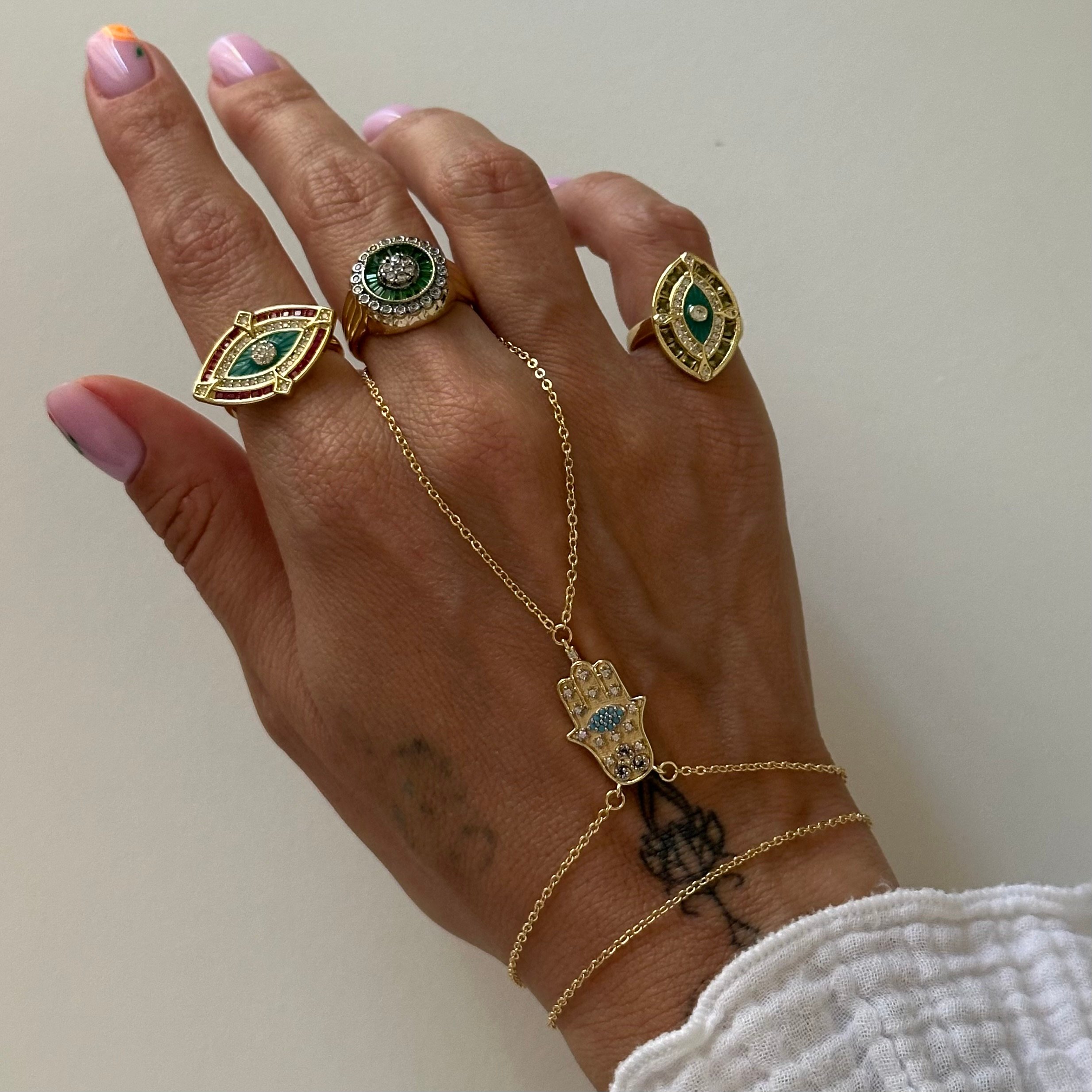 Hamsa Şahmeran Mavi