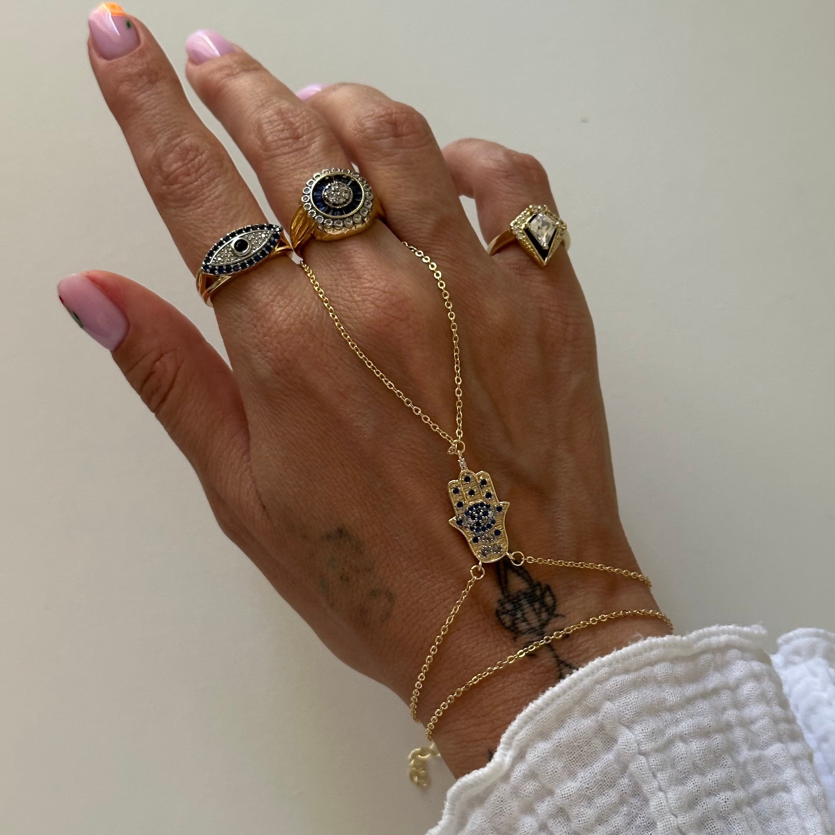 Hamsa Şahmeran Lacivert