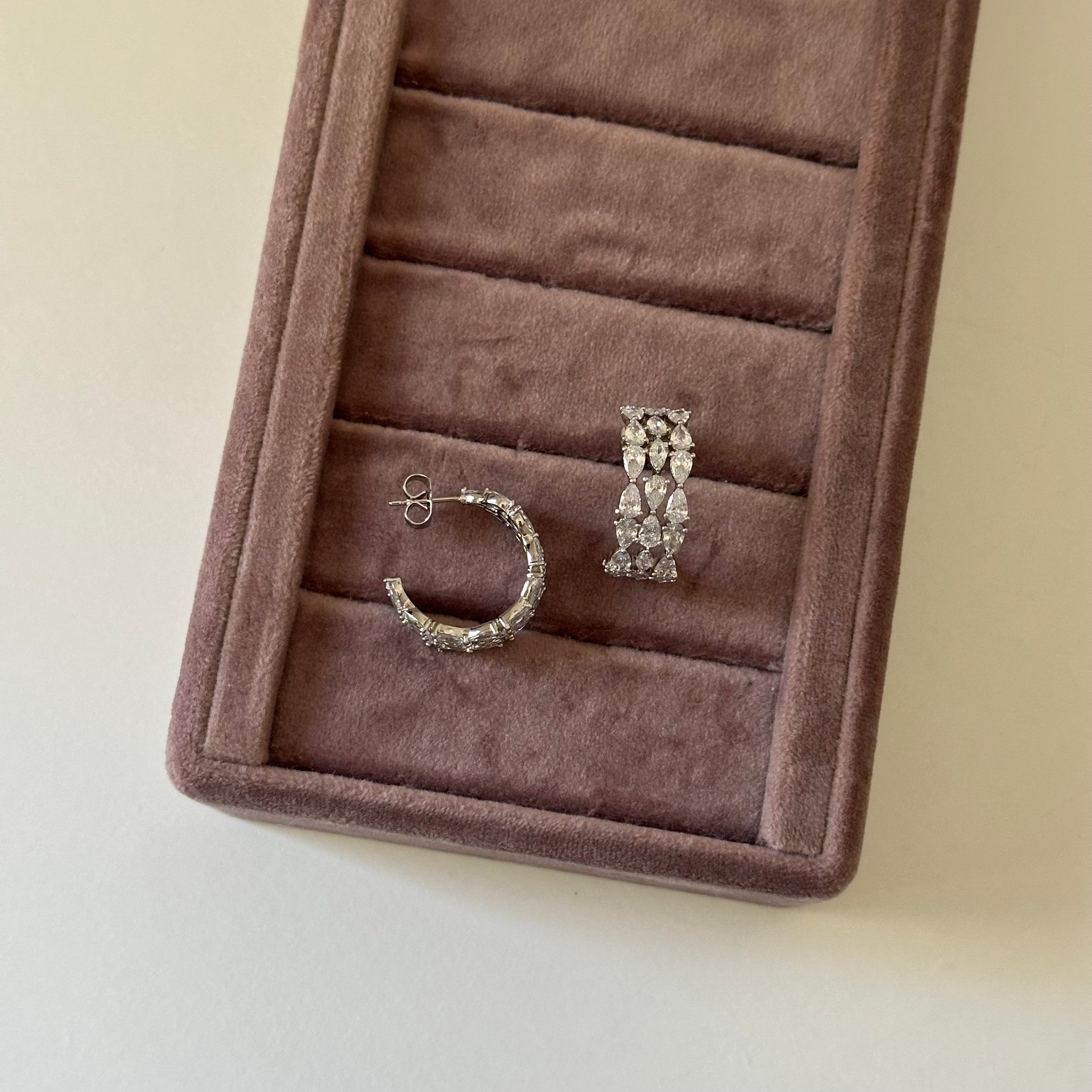 Vip Damla Taş Silver Küpe