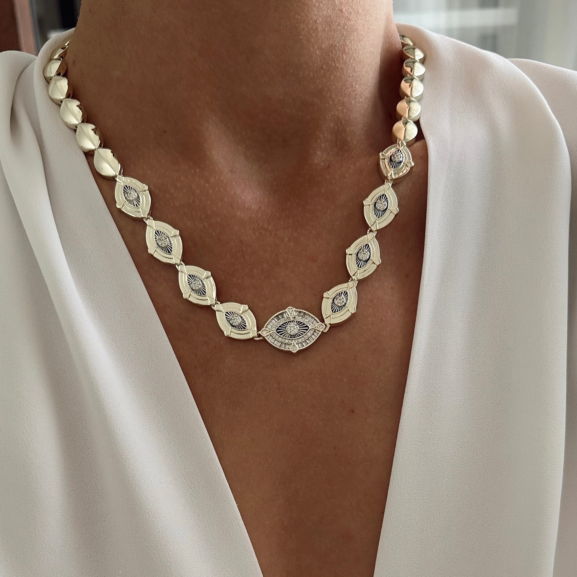 Özel Seri 14k Gold Göz Kolye