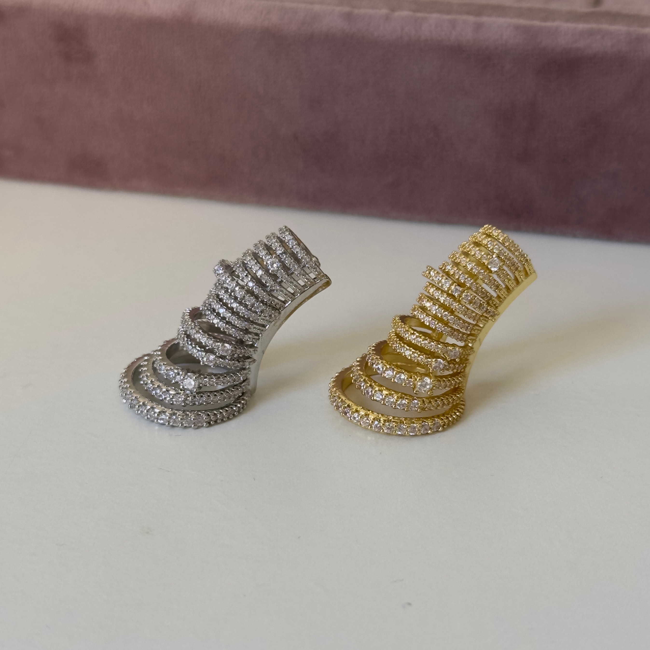 Özel Seri Zirkon Taş Çoklu Earcuff
