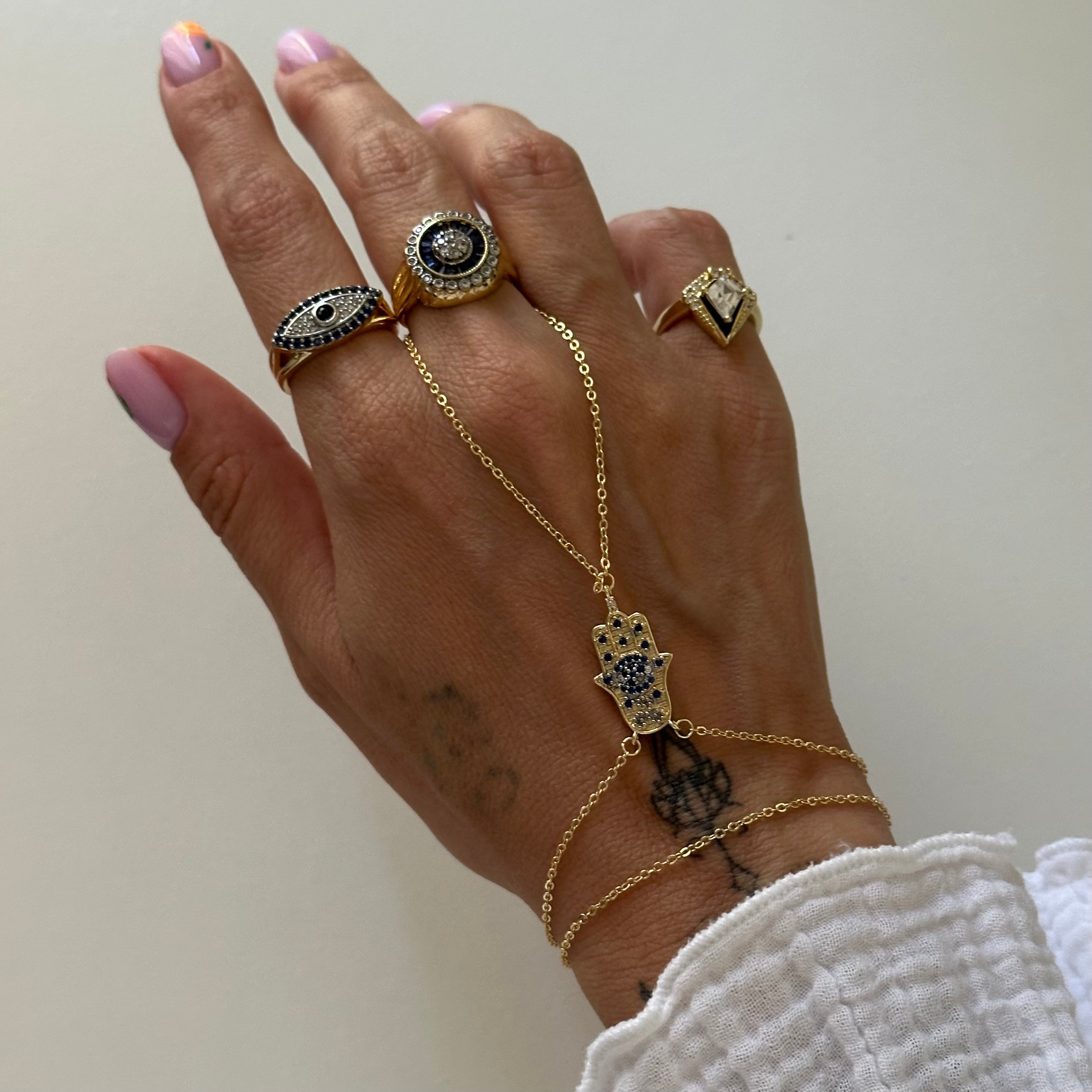 Hamsa Şahmeran Lacivert