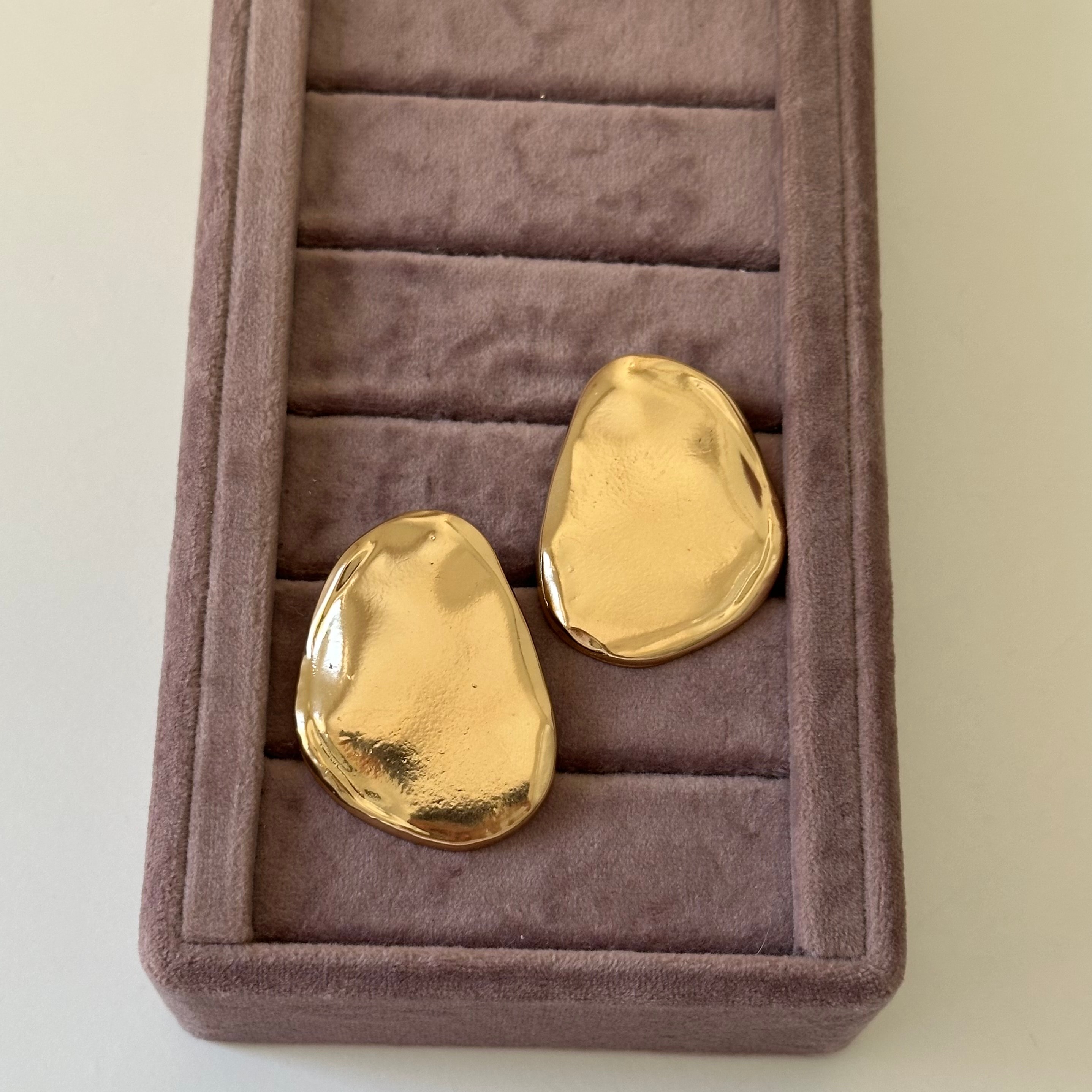 Plaka Küpe Gold